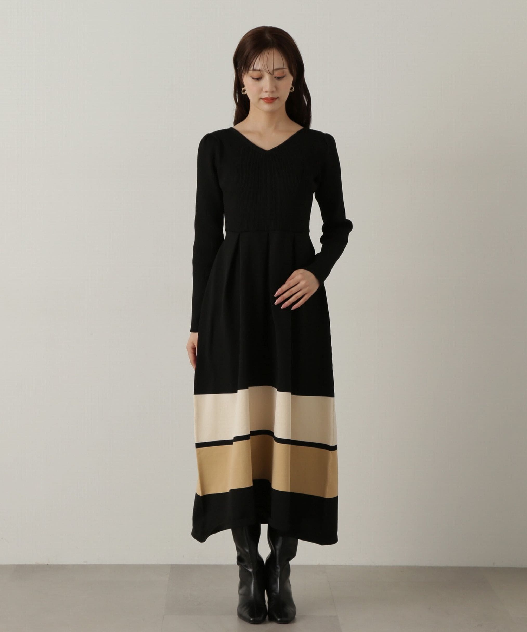 PROPORTION BODY DRESSING「バックリボンニットワンピース」|ワンピース|