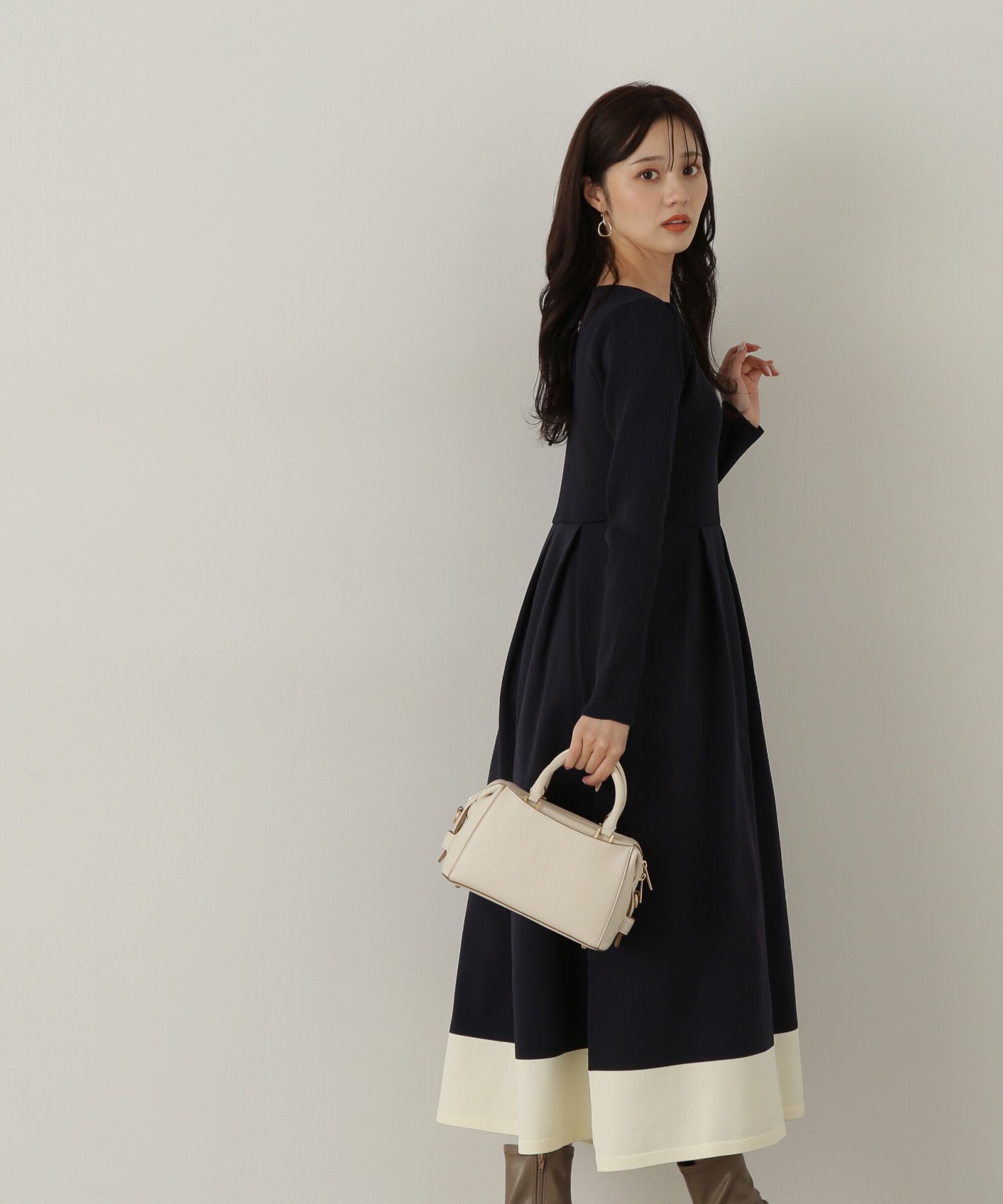 PROPORTION BODY DRESSING「バックリボンニットワンピース」|ワンピース|