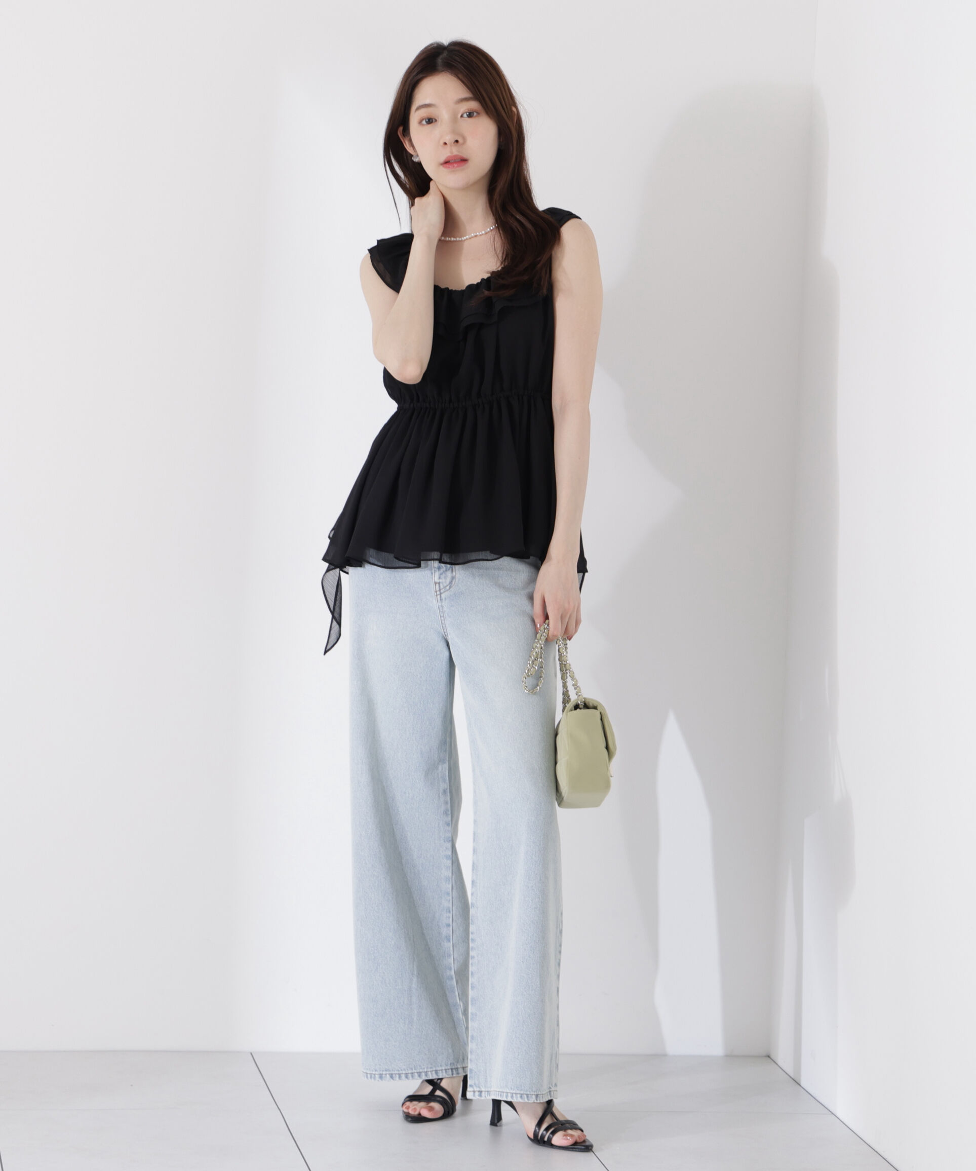 PROPORTION BODY DRESSING「＜ウォッシャブル＞フリルギャザーブラウス」|シャツ・ブラウス|