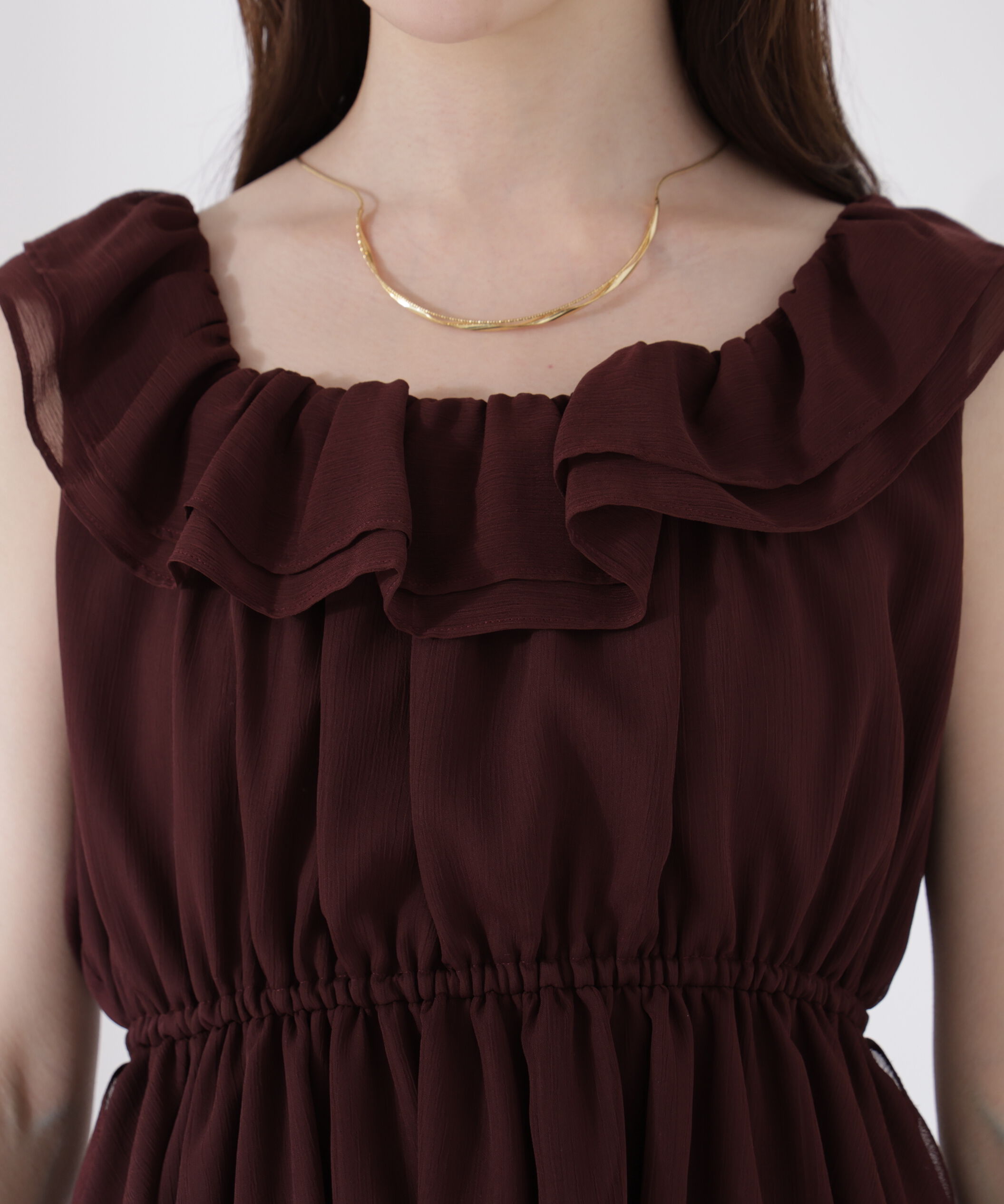 PROPORTION BODY DRESSING「＜ウォッシャブル＞フリルギャザーブラウス」|シャツ・ブラウス|