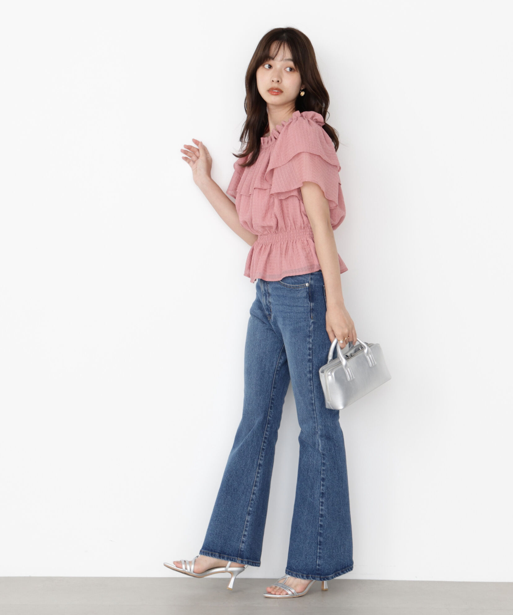 PROPORTION BODY DRESSING「＜ウォッシャブル＞2wayギャザーペプラムブラウス」|シャツ・ブラウス|