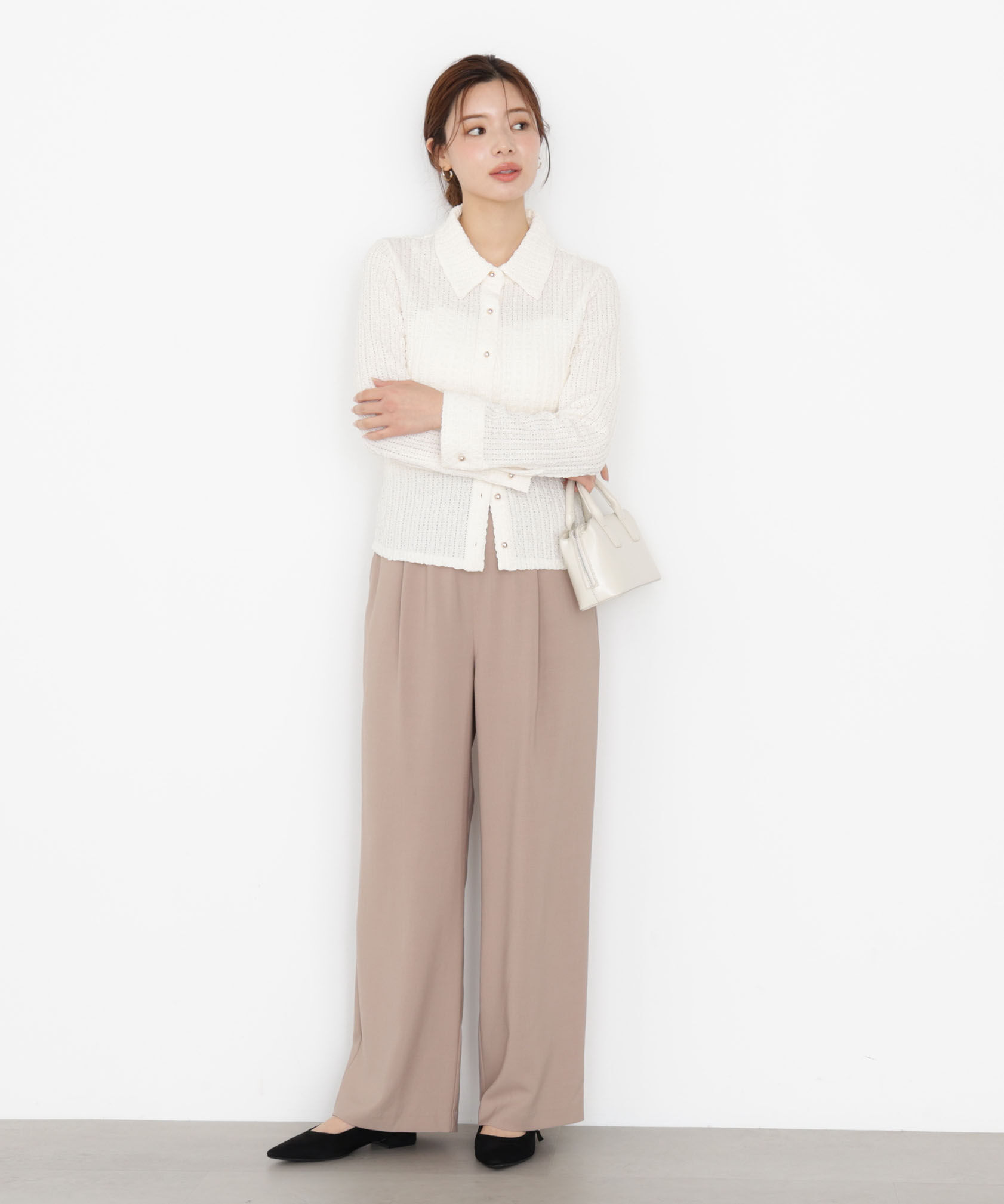 PROPORTION BODY DRESSING「＜ウォッシャブル＞ウエストゴムワイドパンツ 25AW」|その他|