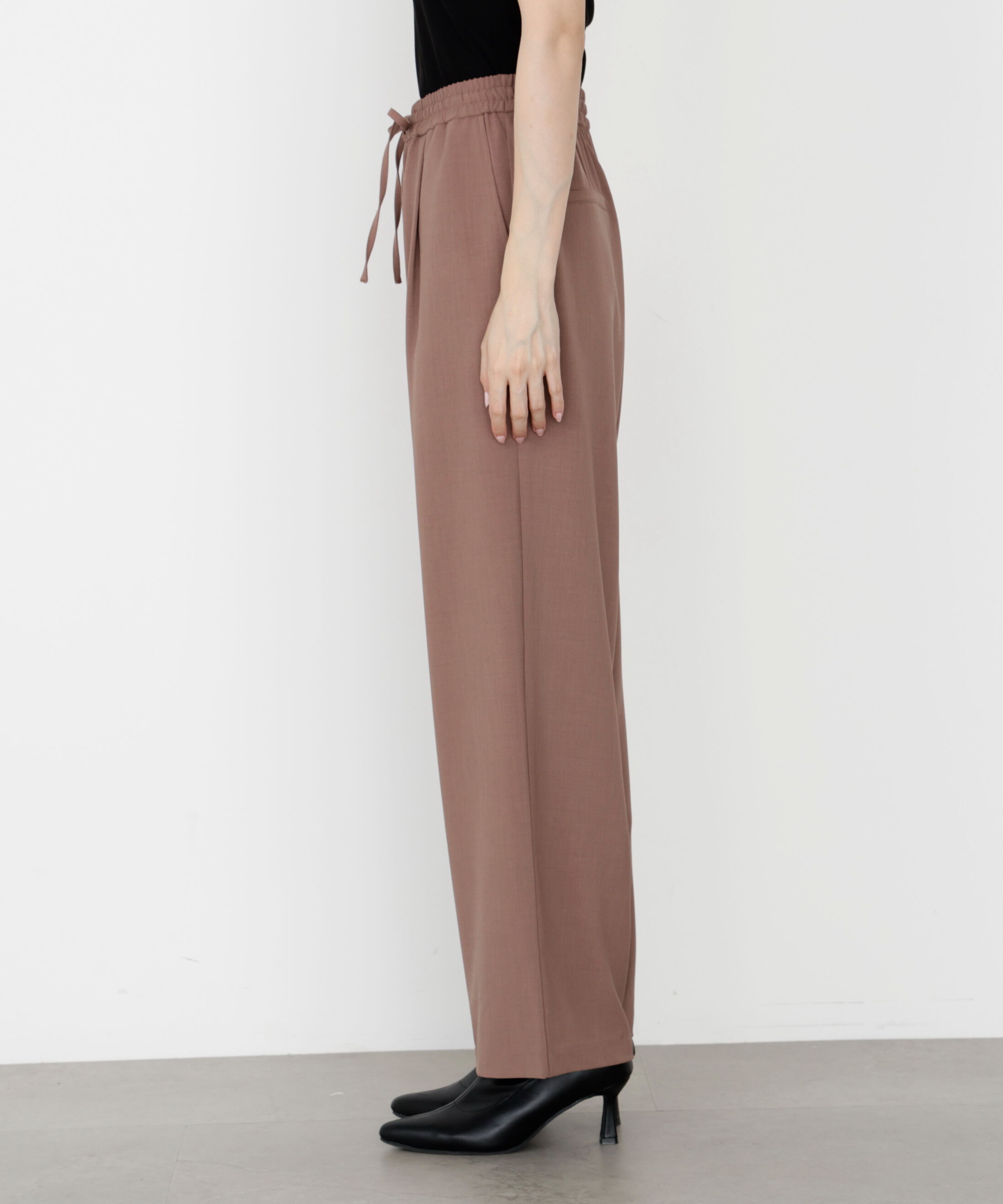 PROPORTION BODY DRESSING「＜ウォッシャブル＞ウエストゴムワイドパンツ 25AW」|その他|