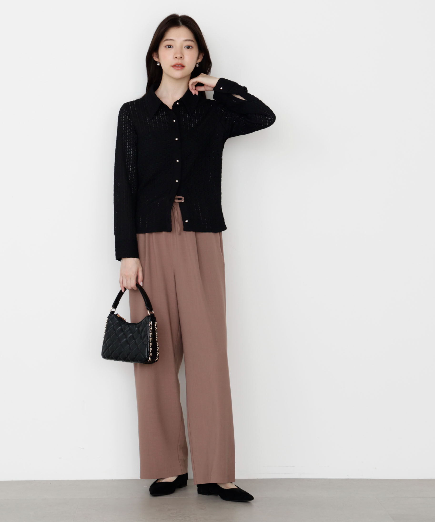 PROPORTION BODY DRESSING「＜ウォッシャブル＞ウエストゴムワイドパンツ 25AW」|その他|