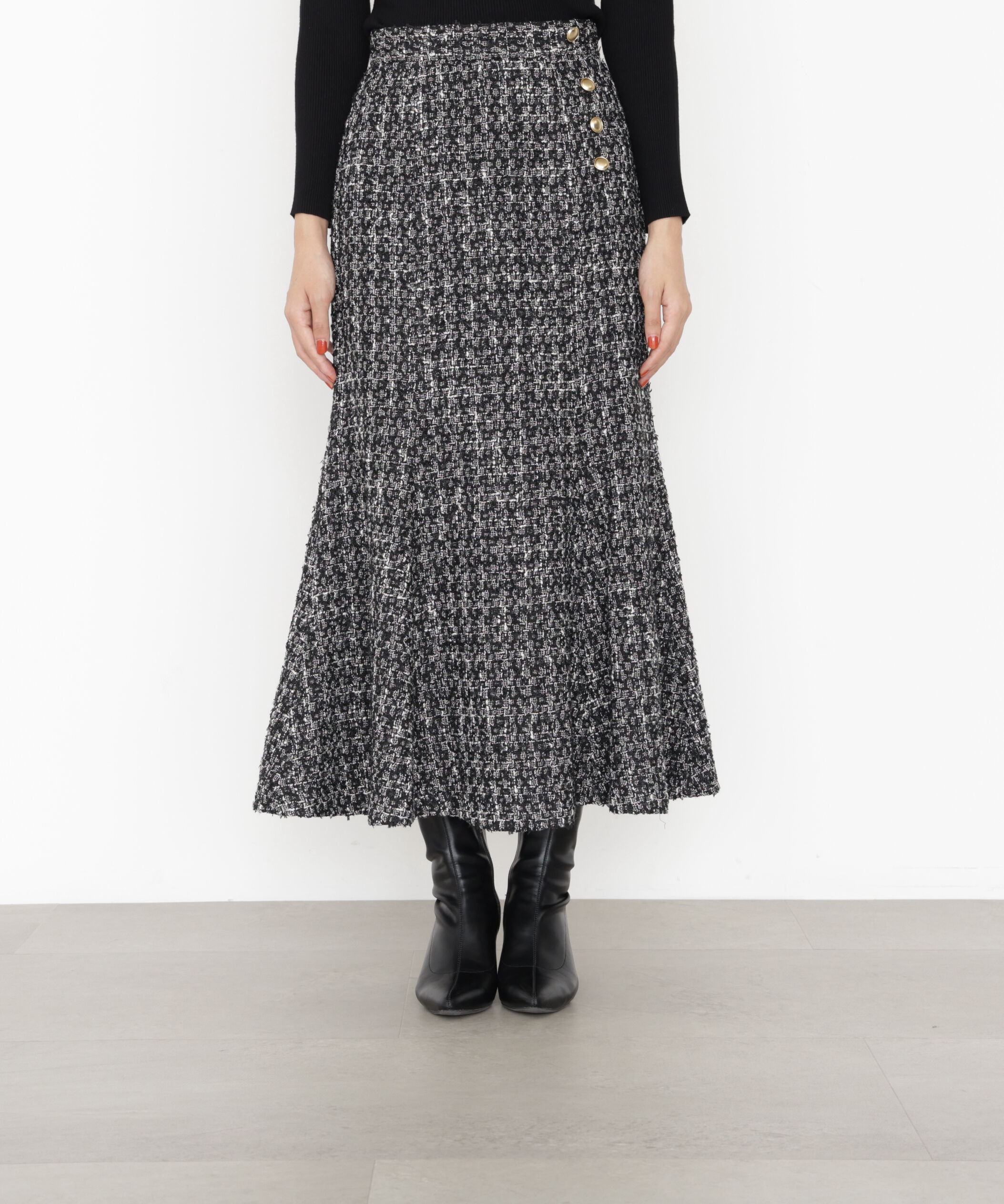 PROPORTION BODY DRESSING「ラメツイードマーメイドスカート 25AW」|スカート|