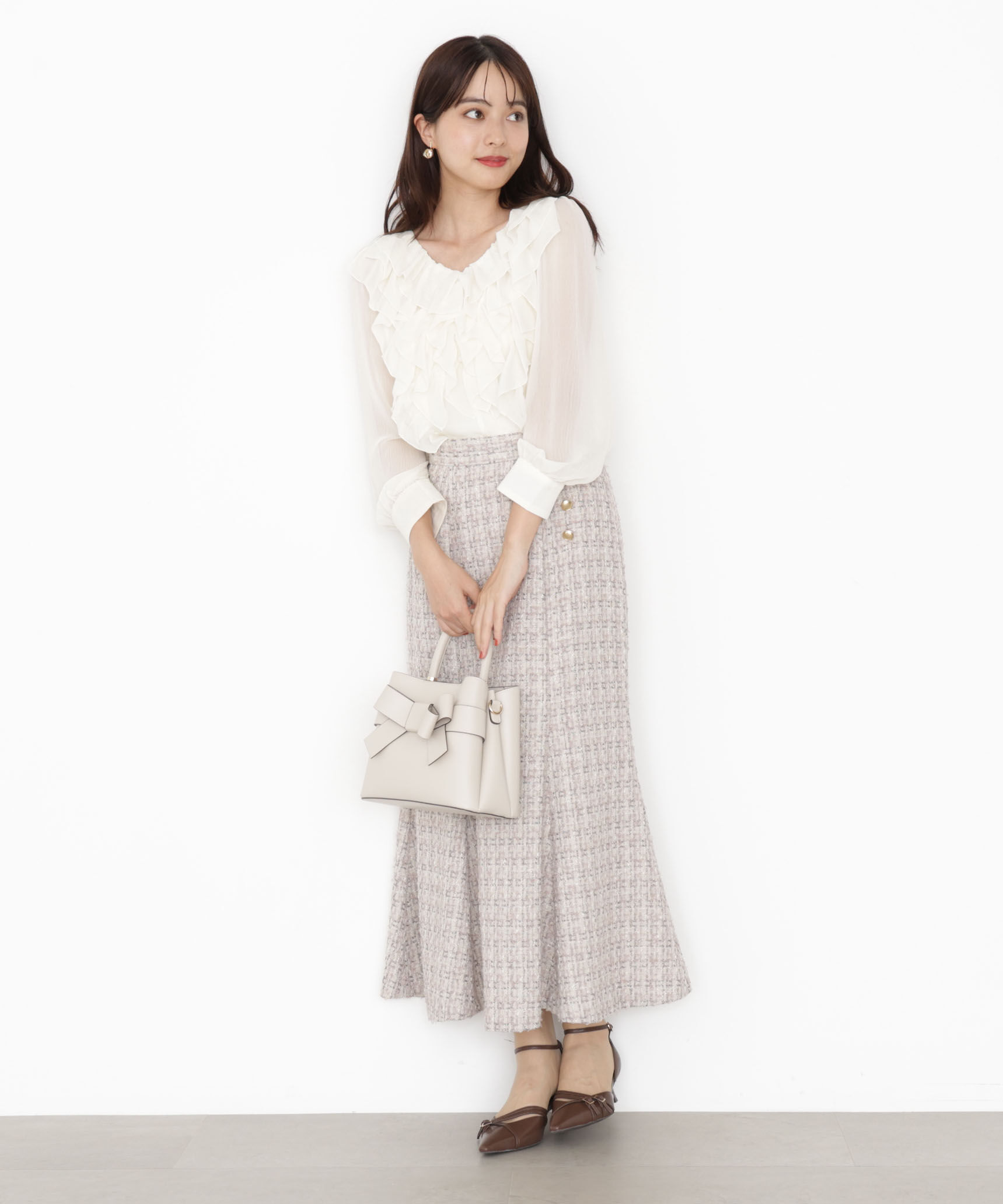 PROPORTION BODY DRESSING「ラメツイードマーメイドスカート 25AW」|スカート|