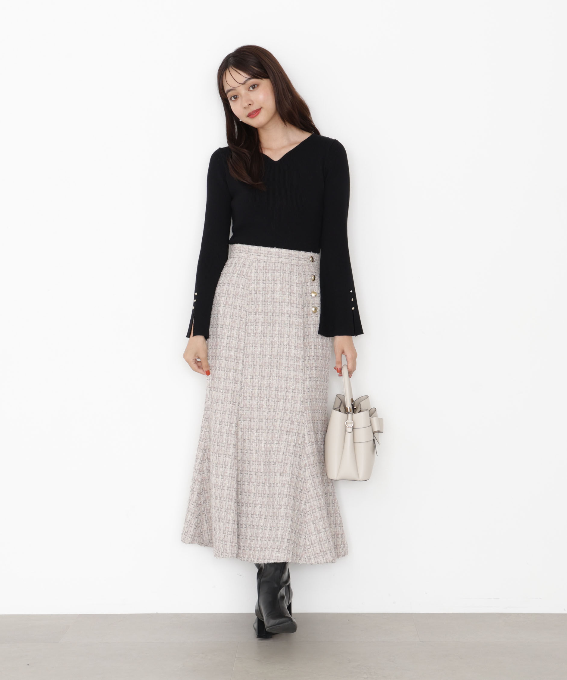 PROPORTION BODY DRESSING「ラメツイードマーメイドスカート 25AW」|スカート|