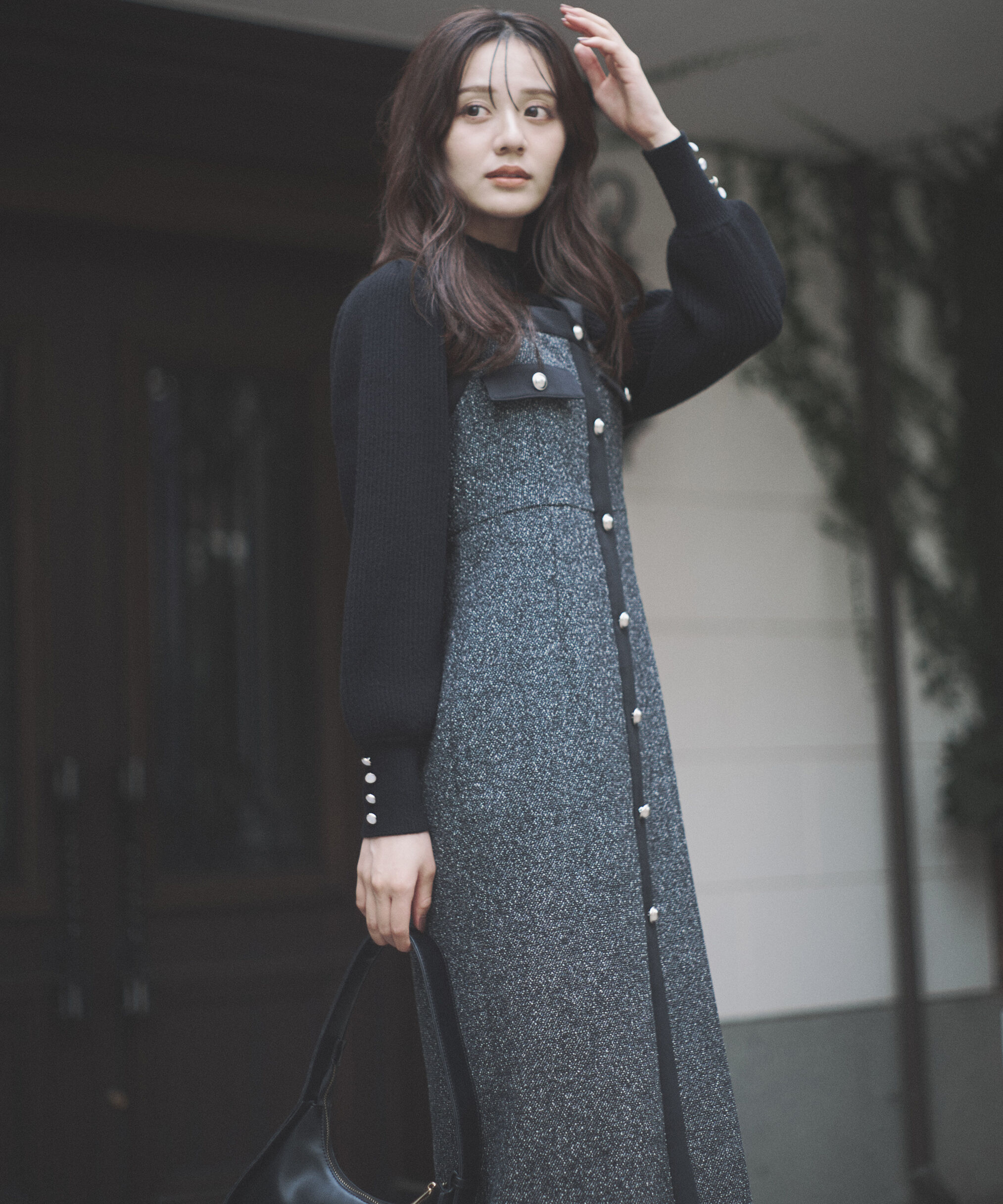 PROPORTION BODY DRESSING「ツイードロングジャンスカ 25AW」|ワンピース|