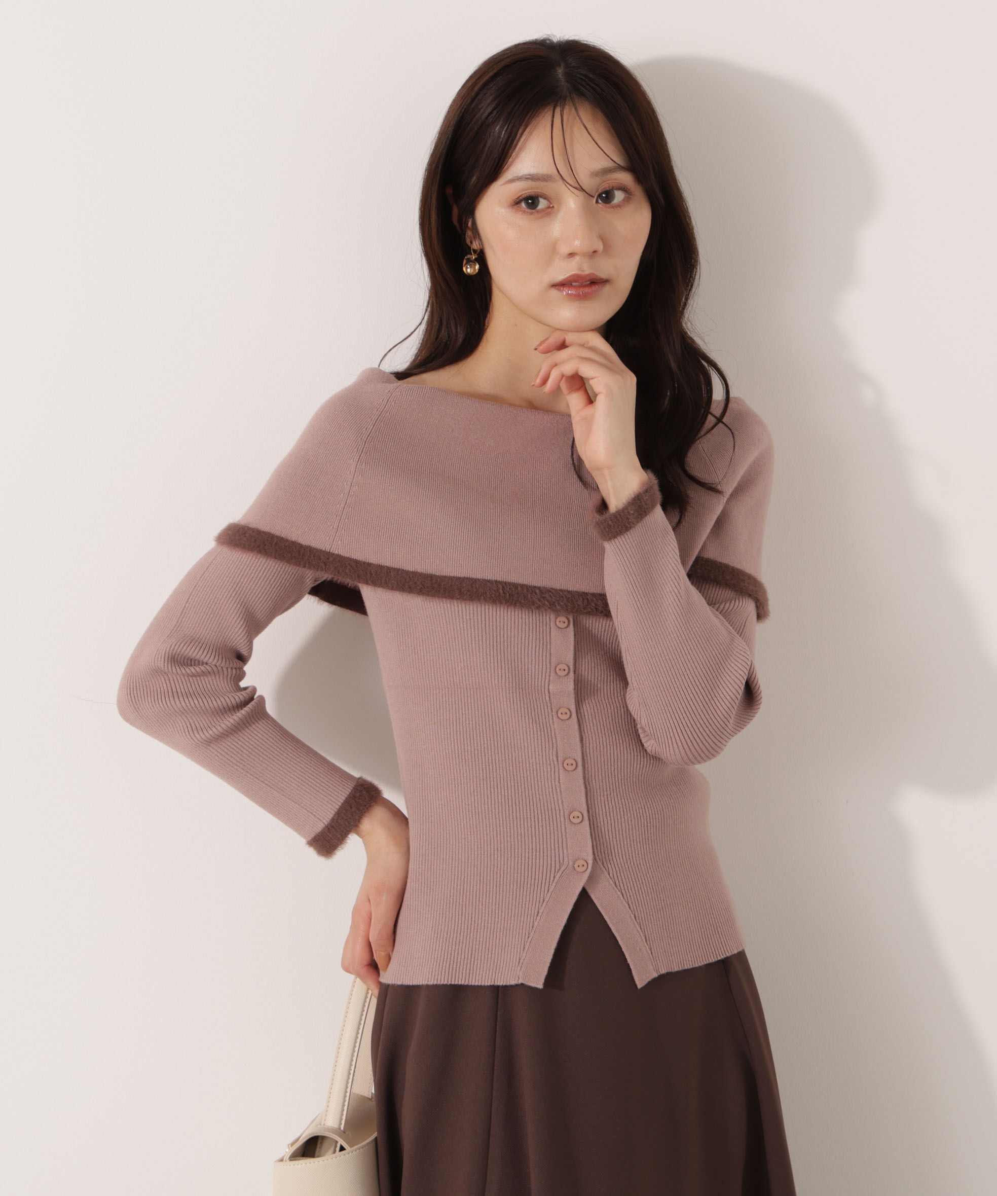 PROPORTION BODY DRESSING「ポイントフェザーオフショルニット」|ニット・セーター|