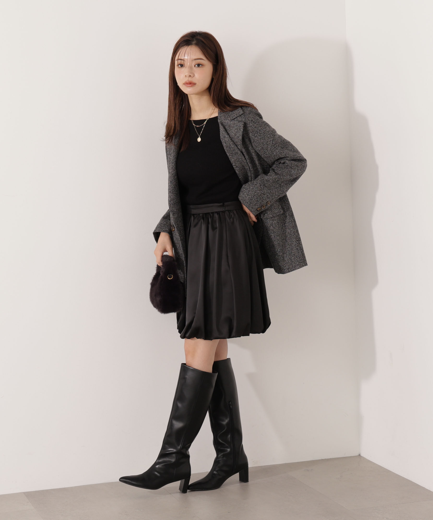 PROPORTION BODY DRESSING「＜ウォッシャブル＞バルーンミニスカート」|スカート|