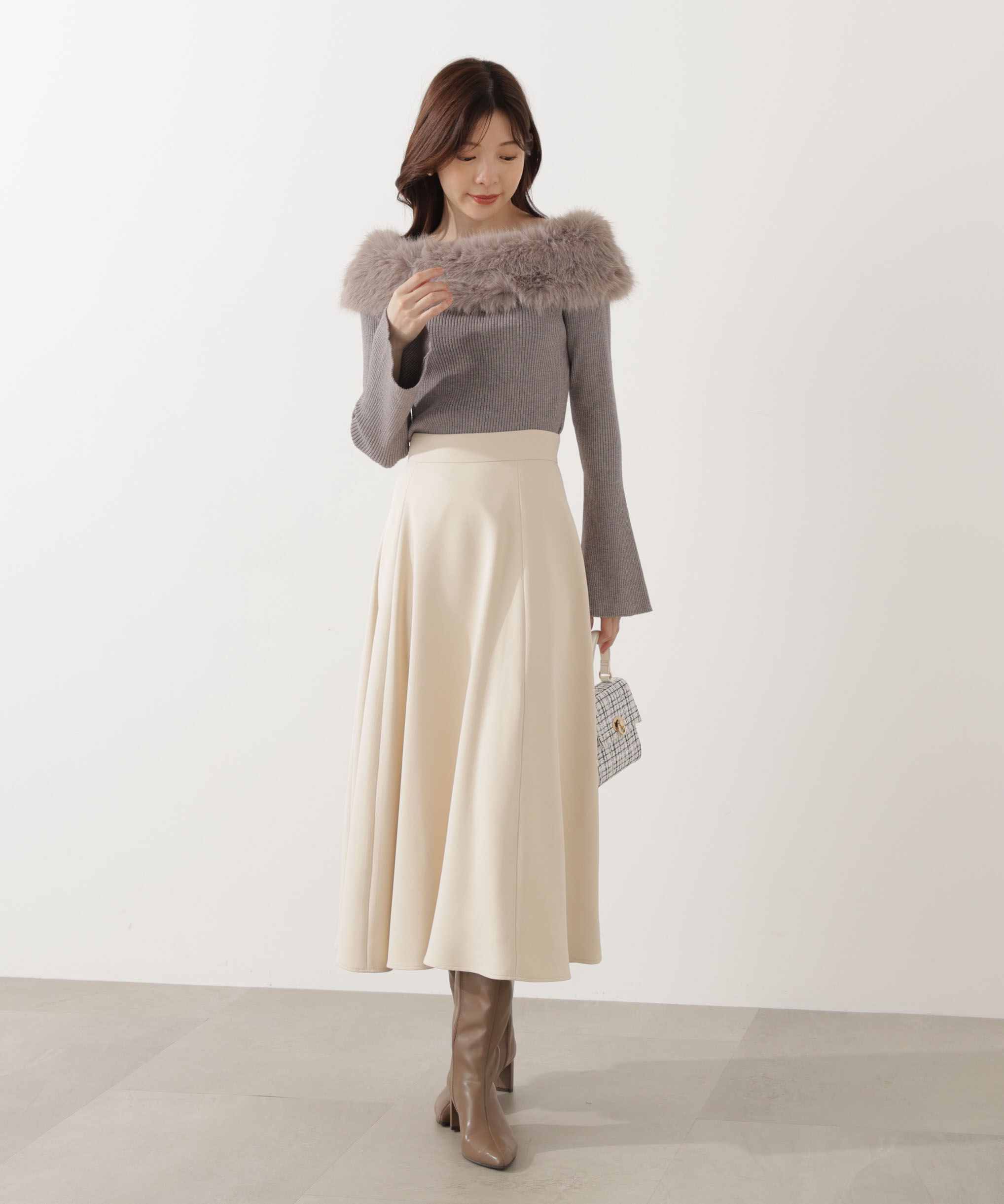 PROPORTION BODY DRESSING「＜ウォッシャブル＞ウィンターフレアースカート 25AW」|スカート|