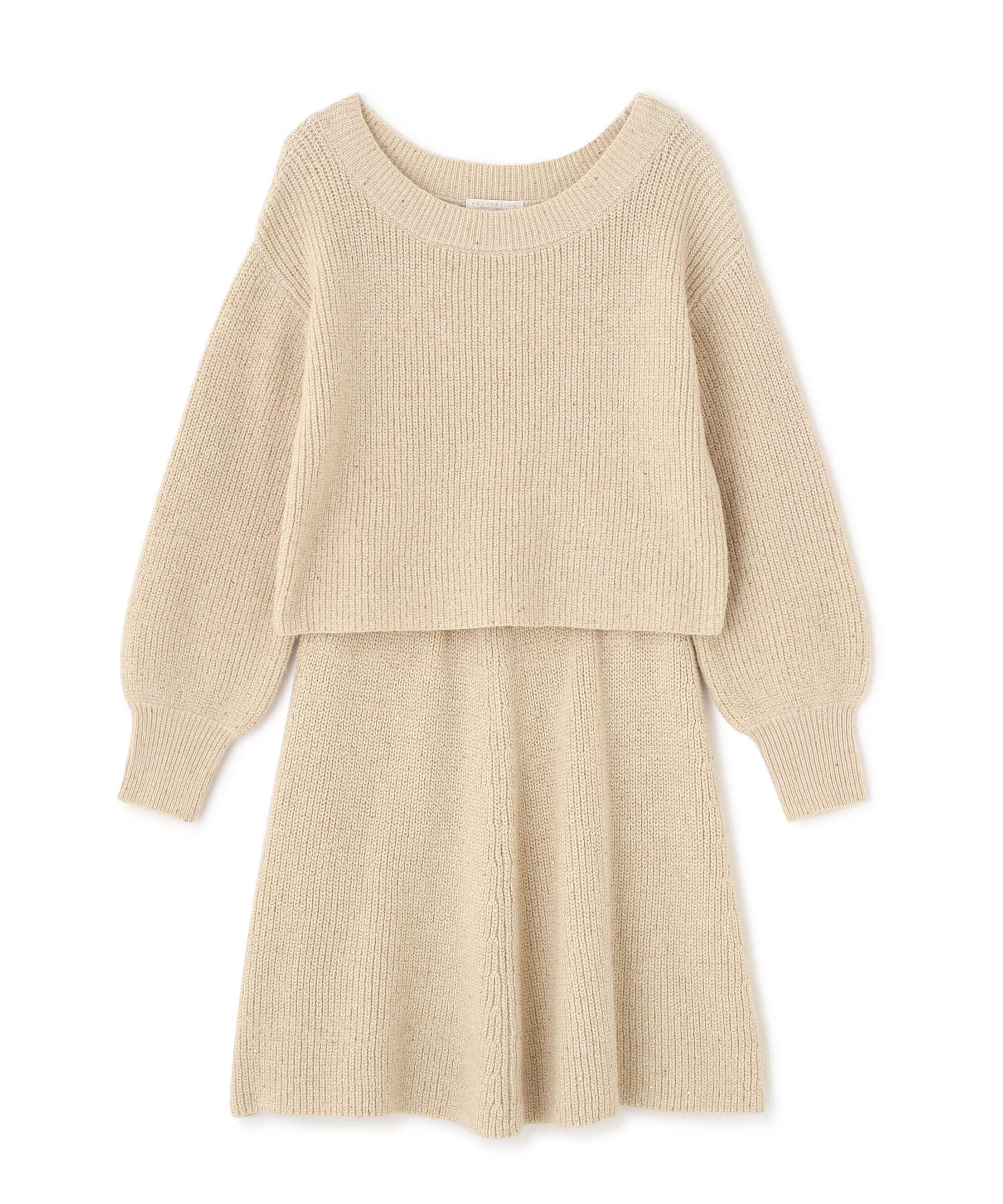 PROPORTION BODY DRESSING「片畦ミニSETUP  25AW」|ワンピース|