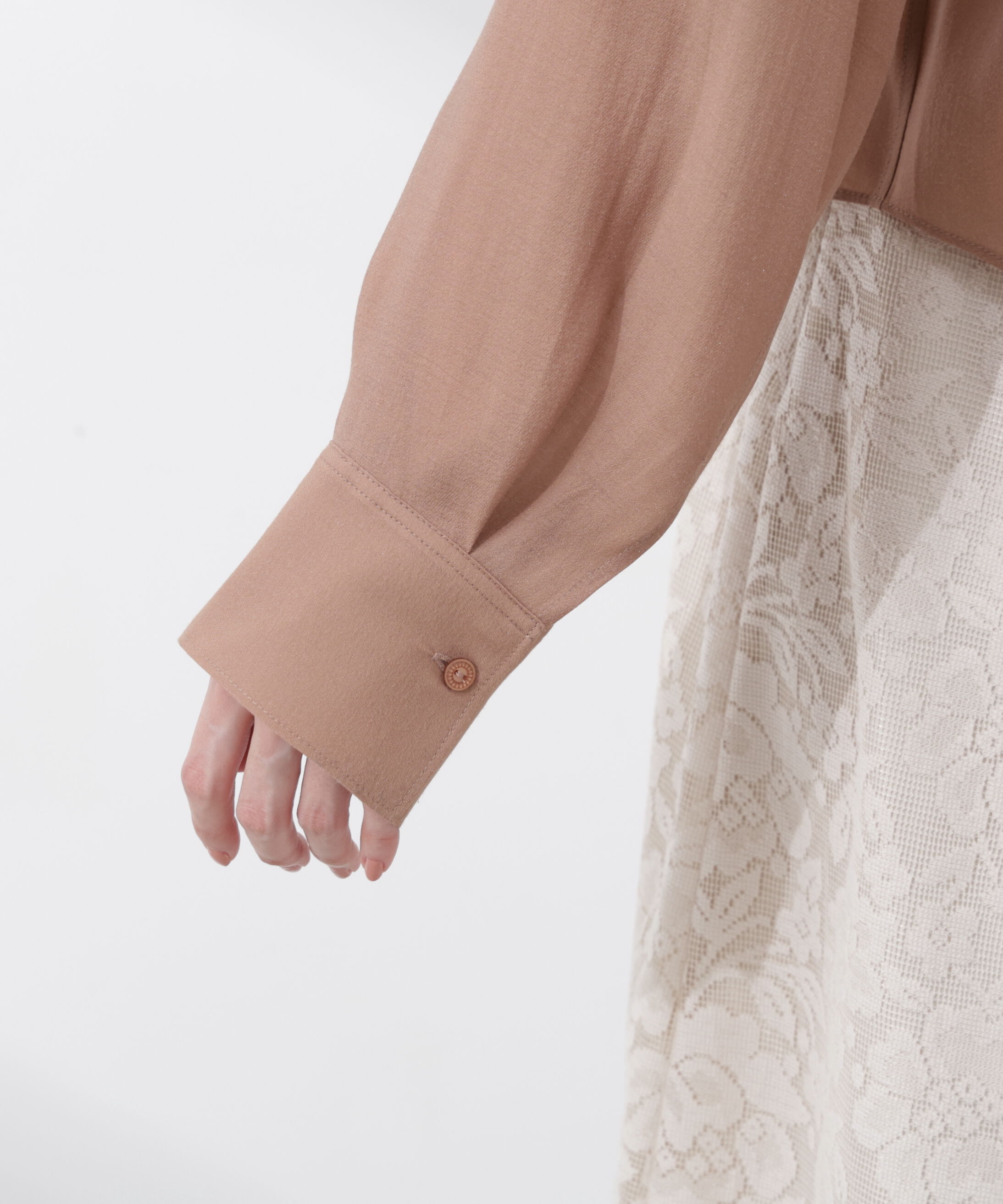 PROPORTION BODY DRESSING「短丈シアーシャツ 26SS」|シャツ・ブラウス|