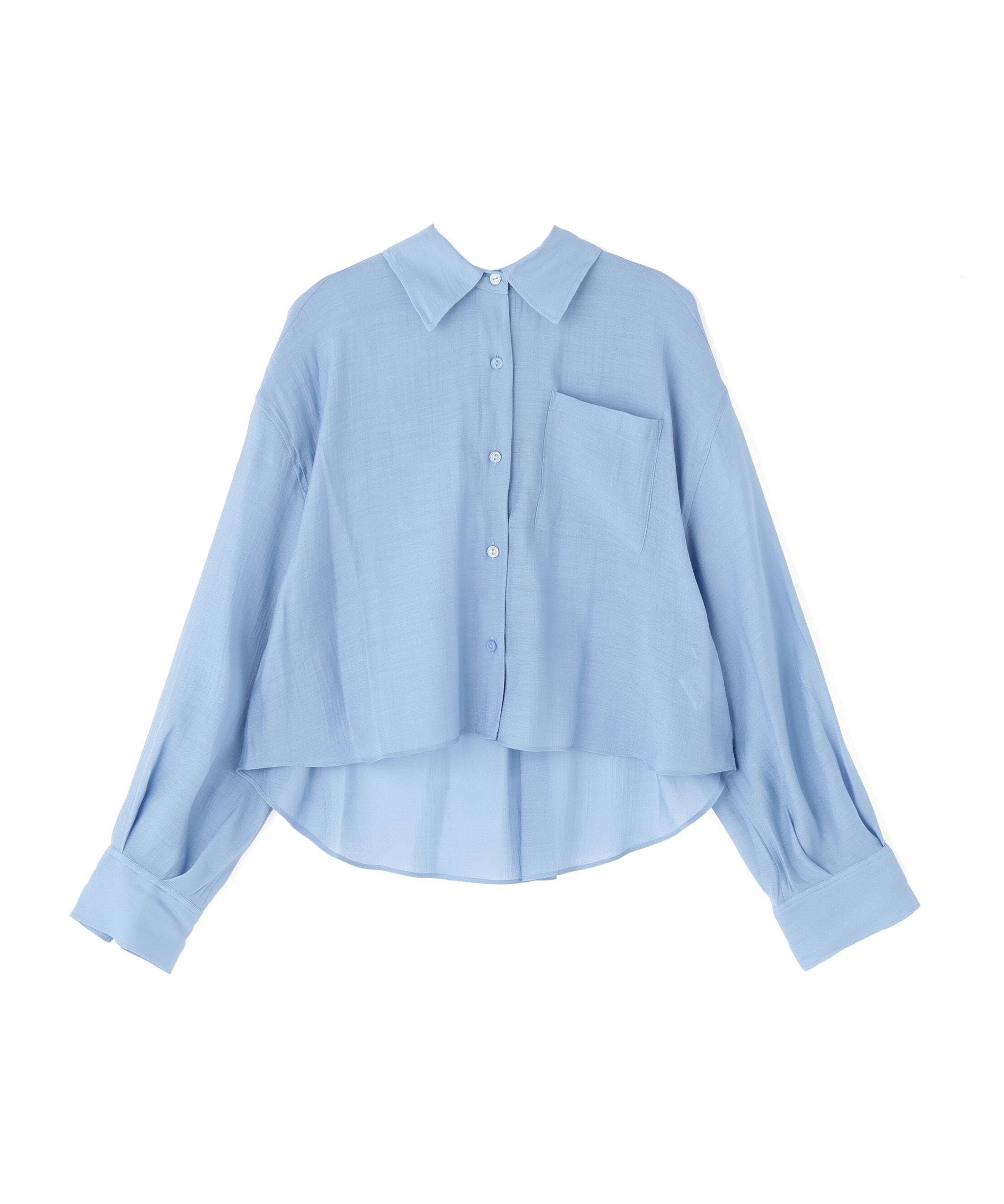 PROPORTION BODY DRESSING「短丈シアーシャツ 26SS」|シャツ・ブラウス|