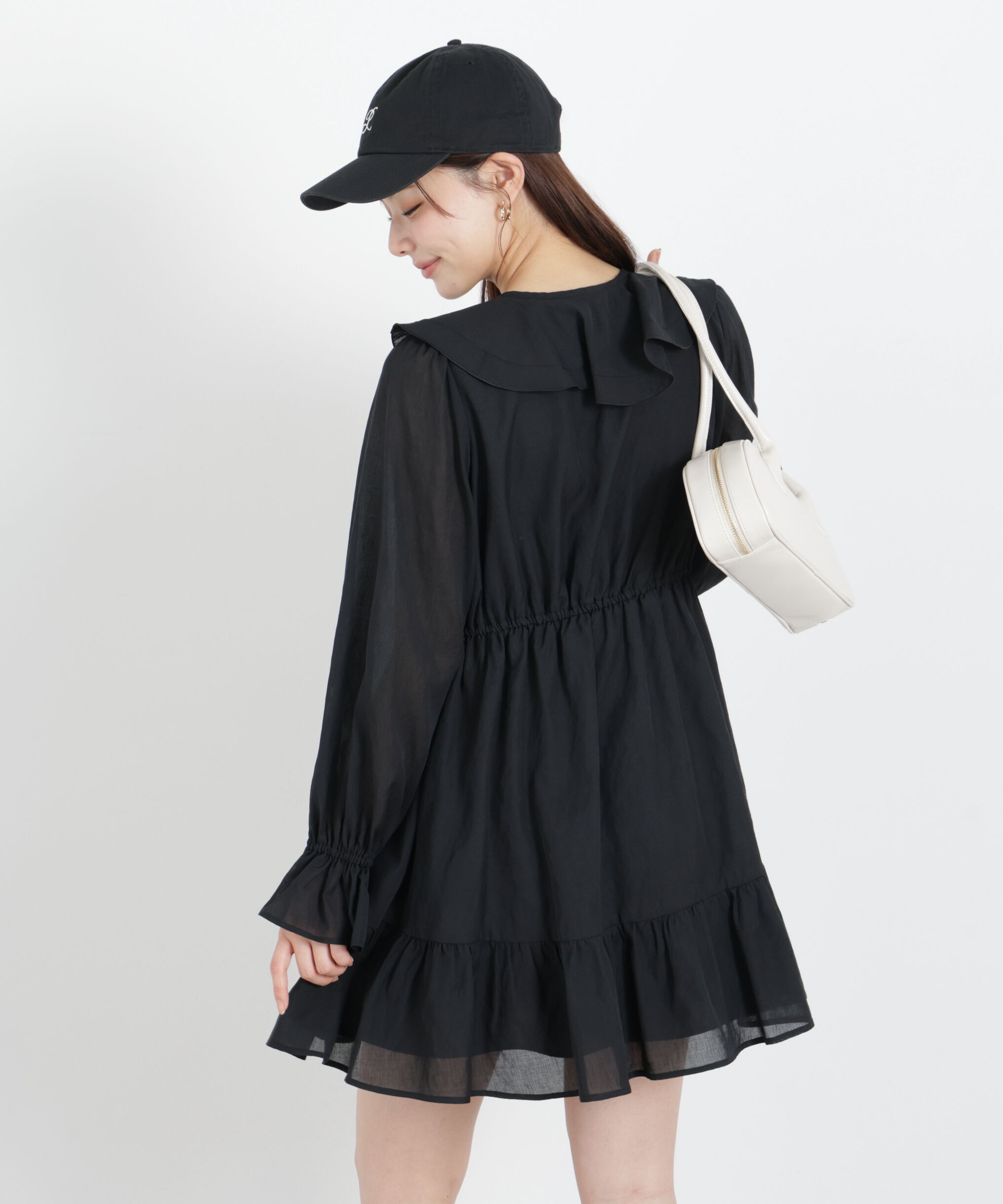 PROPORTION BODY DRESSING「《EDIT COLOGNE》ラッフルミニワンピース　26SS」|ワンピース|