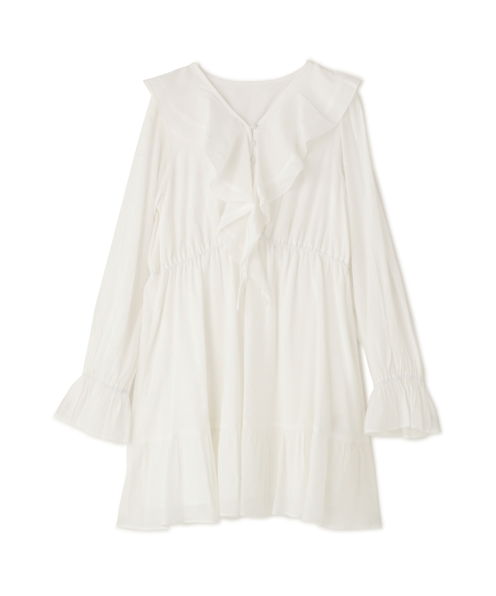 PROPORTION BODY DRESSING「《EDIT COLOGNE》ラッフルミニワンピース　26SS」|ワンピース|