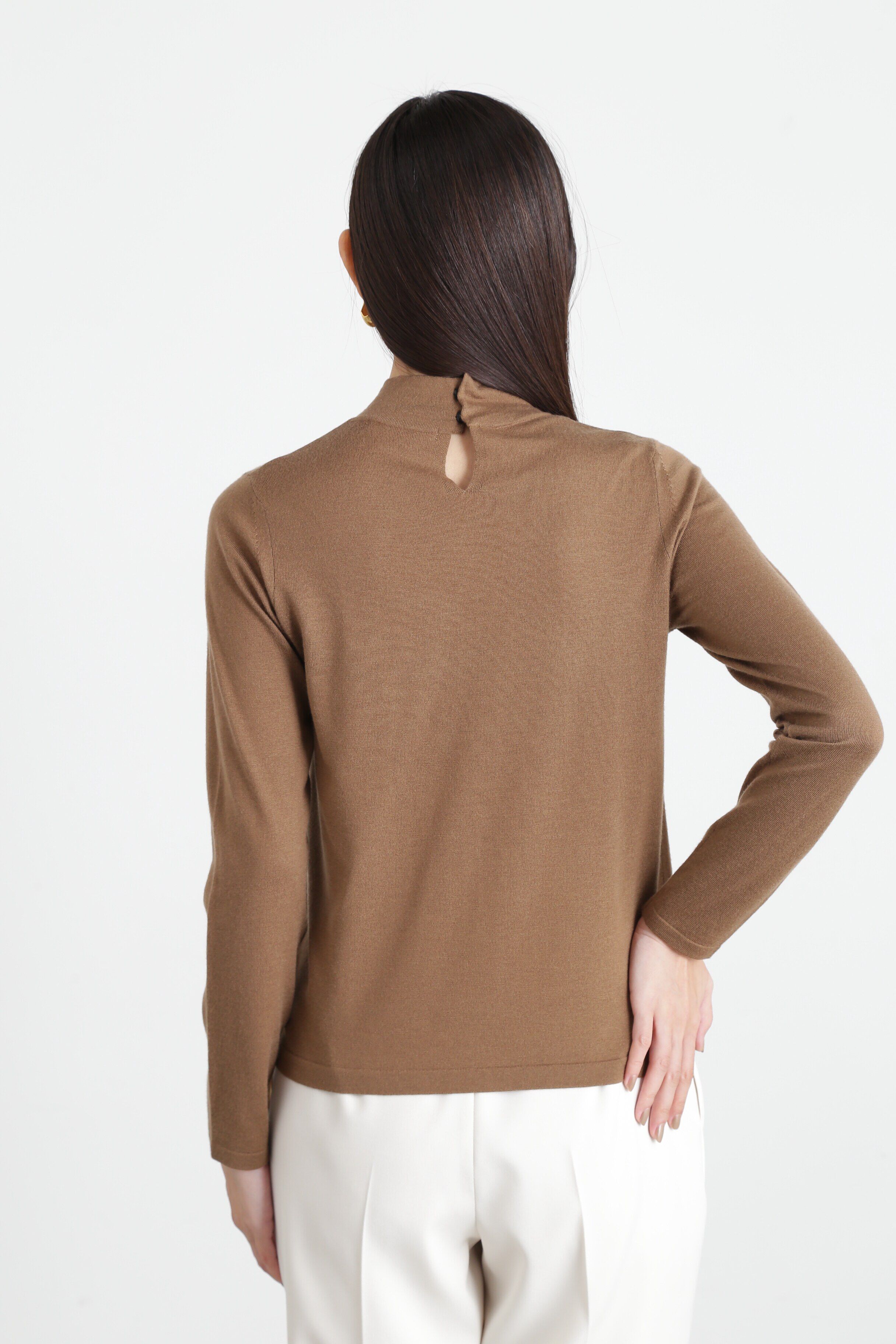  「◆タックネックニットプルオーバー」|ニット・セーター|