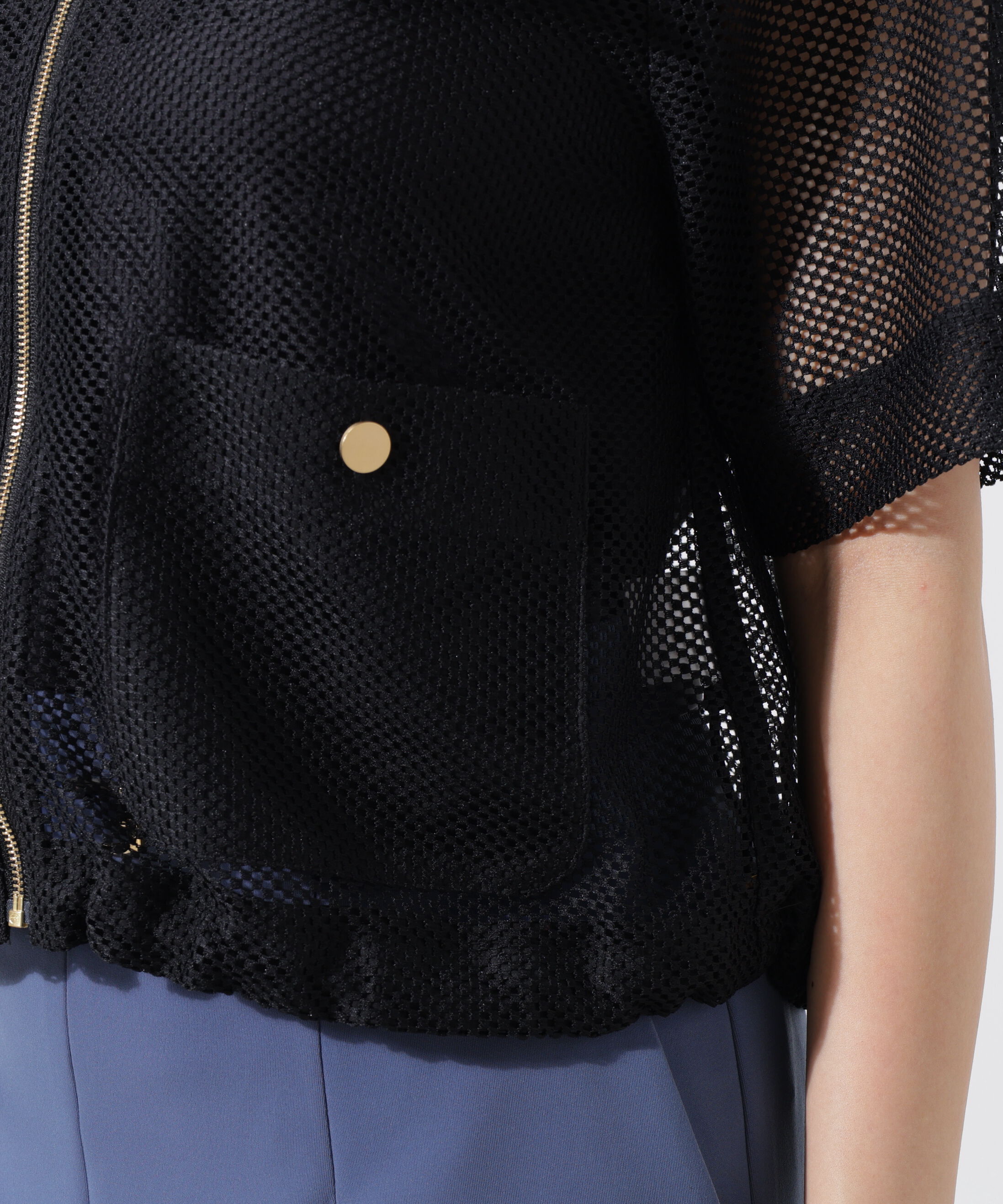  「ダブルラッセルメッシュブルゾン」|その他|