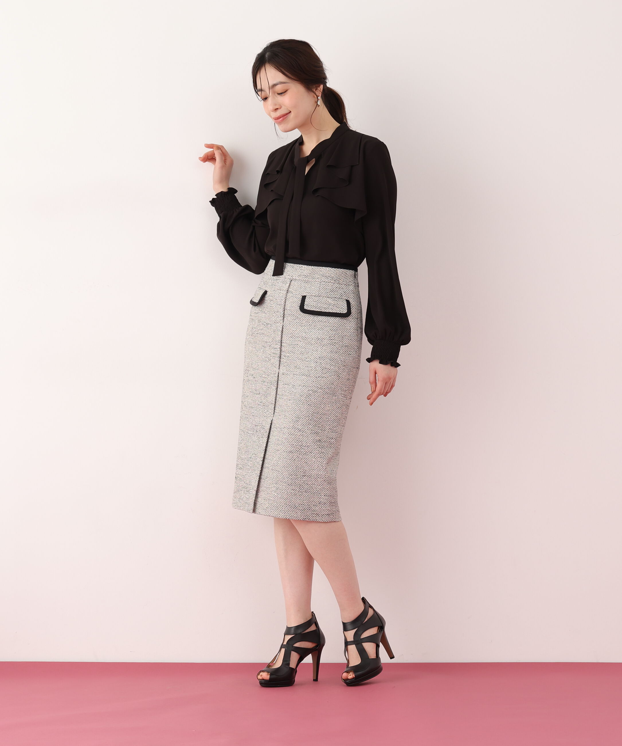  「ラッフルボウタイブラウス」|シャツ・ブラウス|