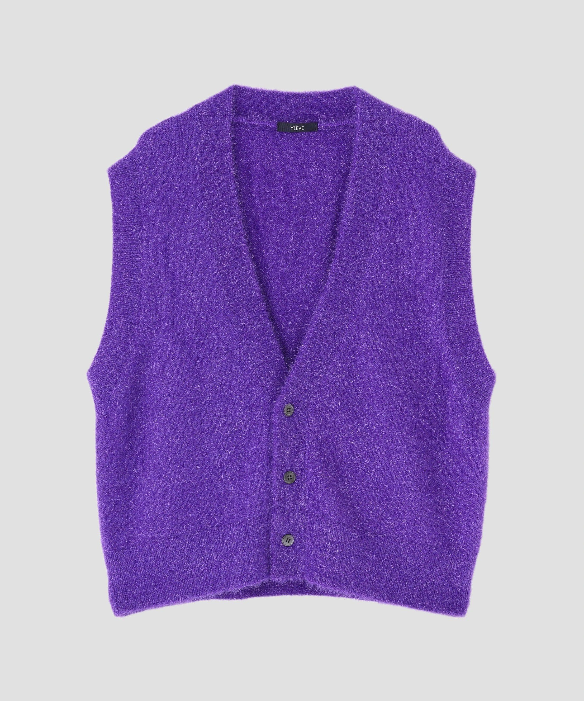 YLEVE 「YLEVE / RAME KN GILET」|ニット・セーター|パープル