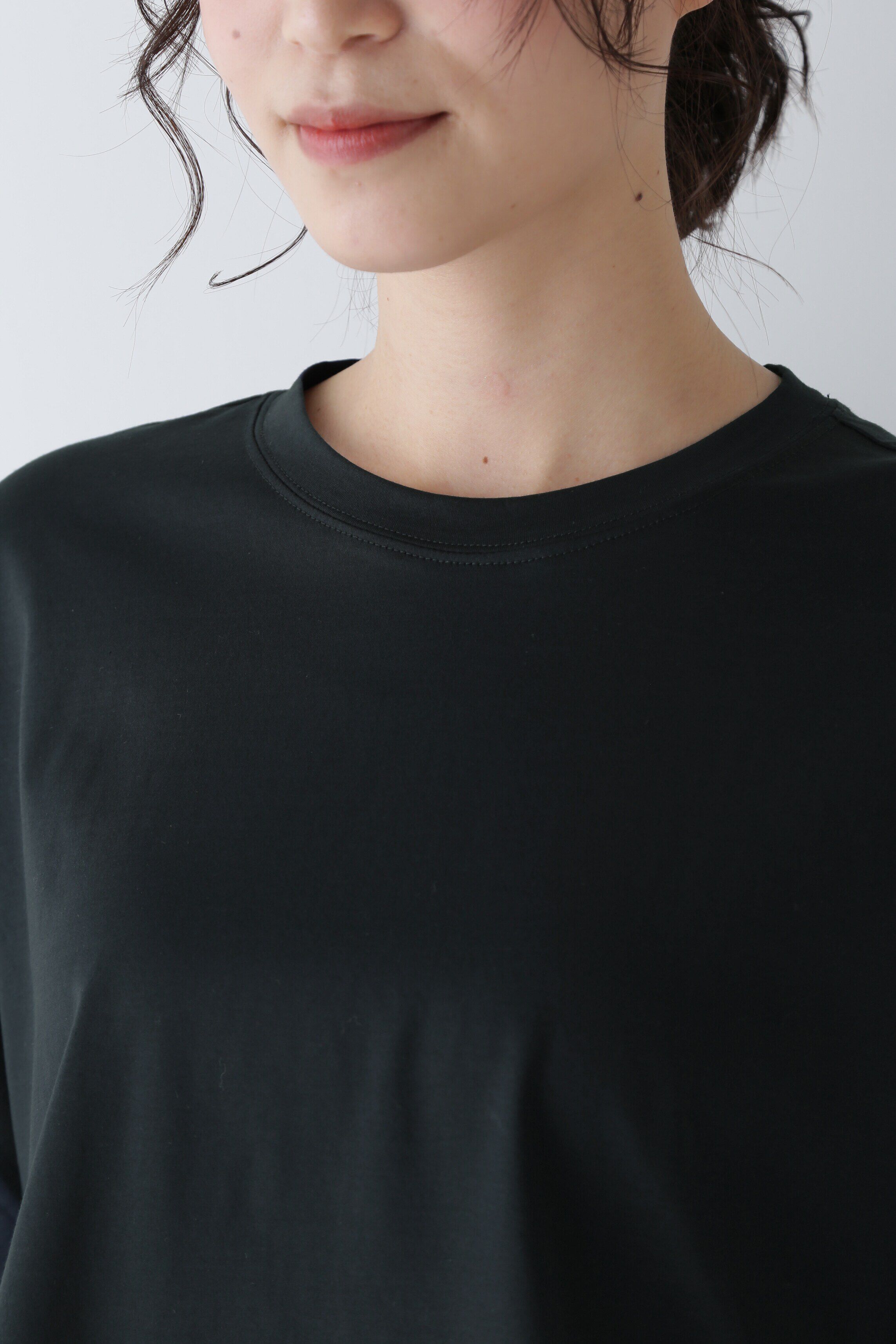  「◆異素材コンビカットソー」|Tシャツ・カットソー|