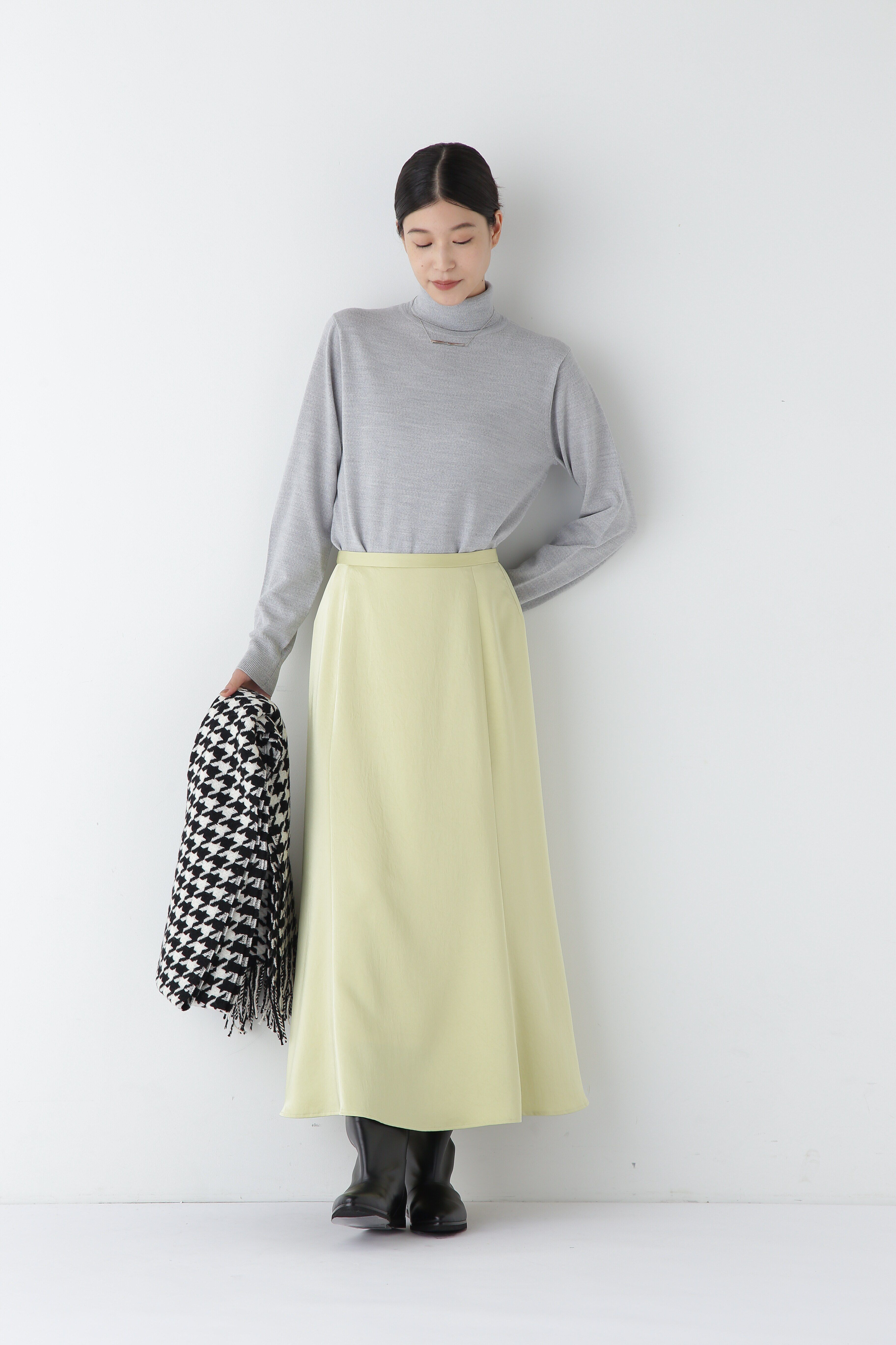  「◆ヴィンテージ風サテンストレッチマーメイドスカート」|スカート|