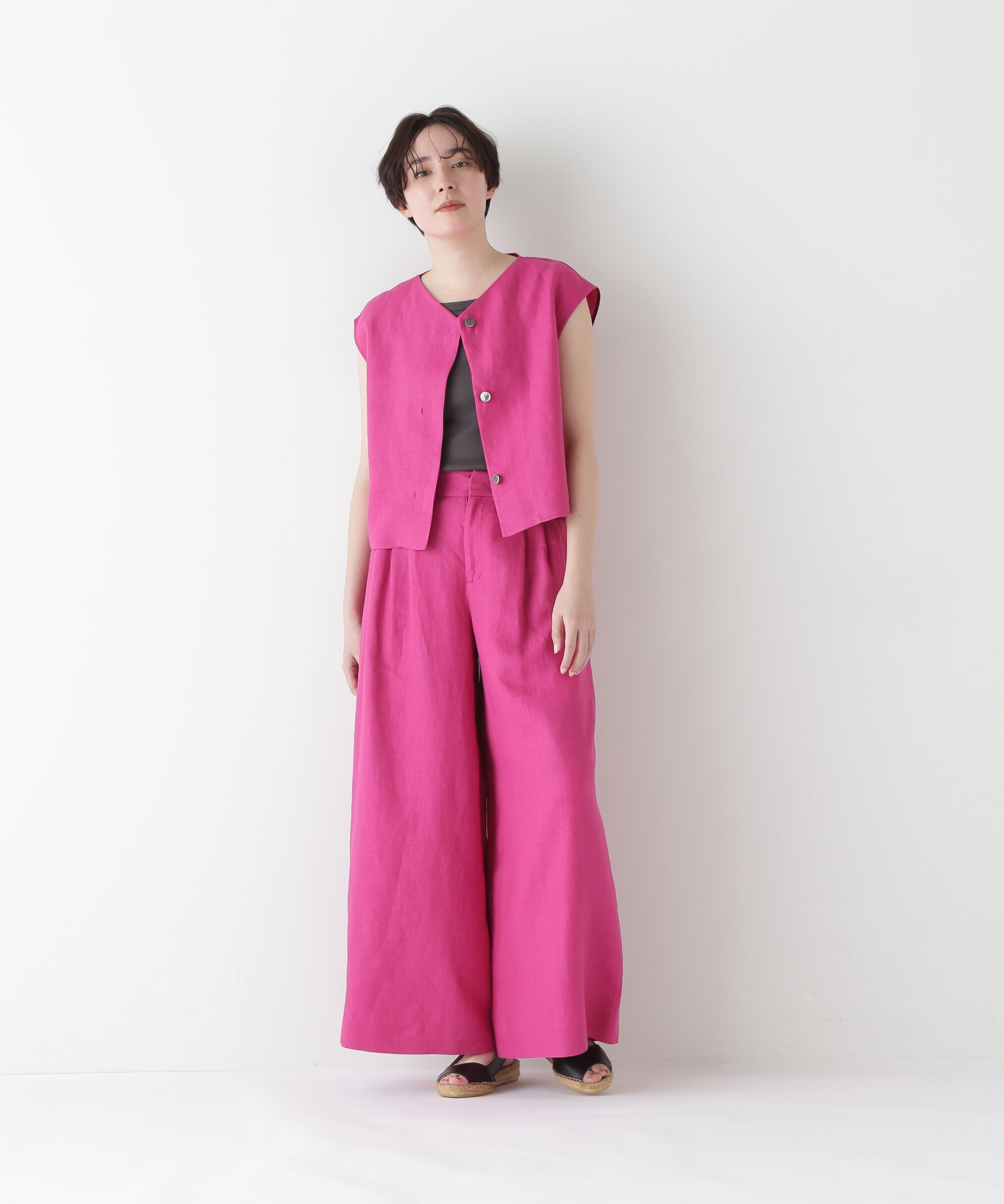  「◆リネンボックスブラウス」|シャツ・ブラウス|