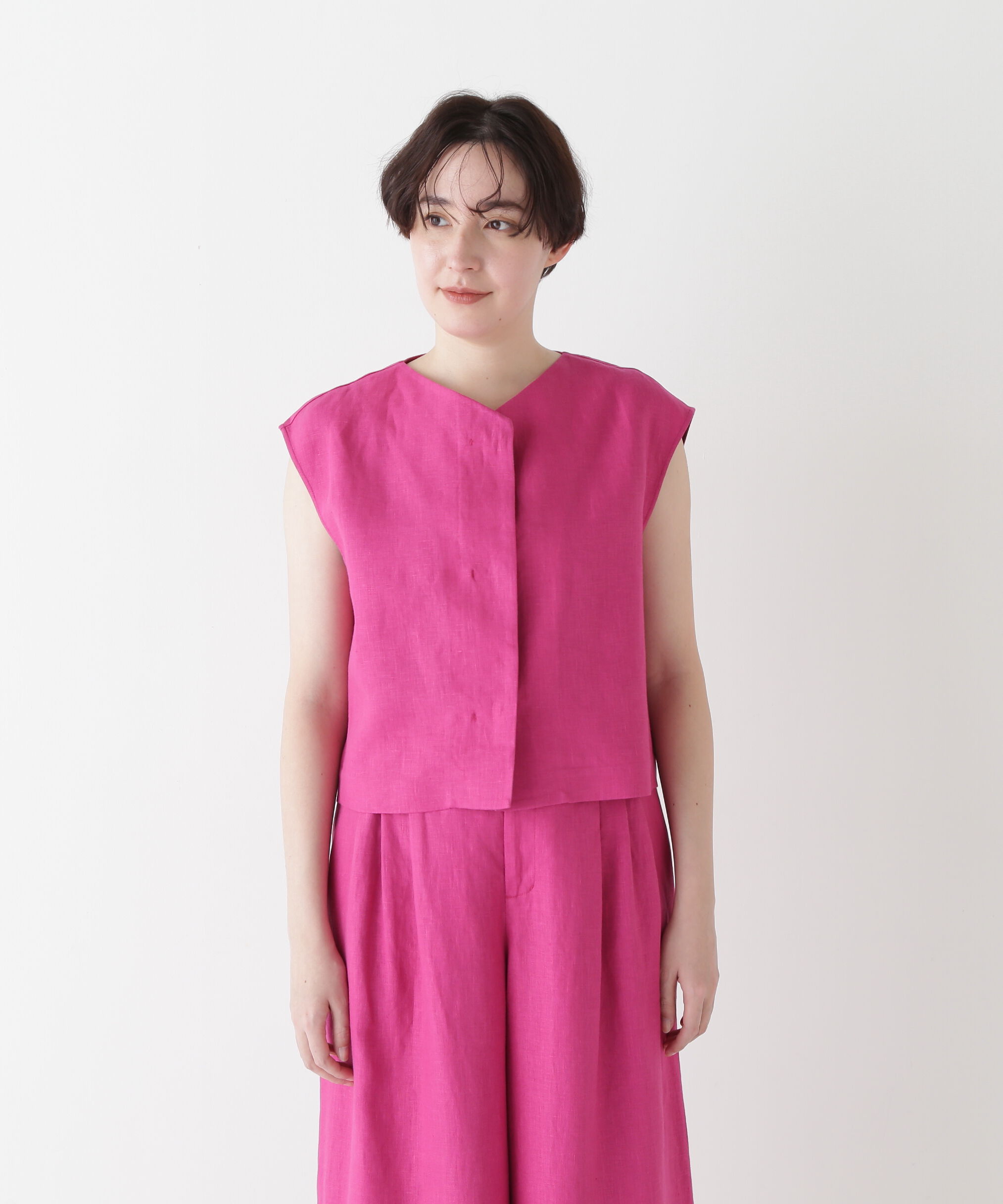  「◆リネンボックスブラウス」|シャツ・ブラウス|