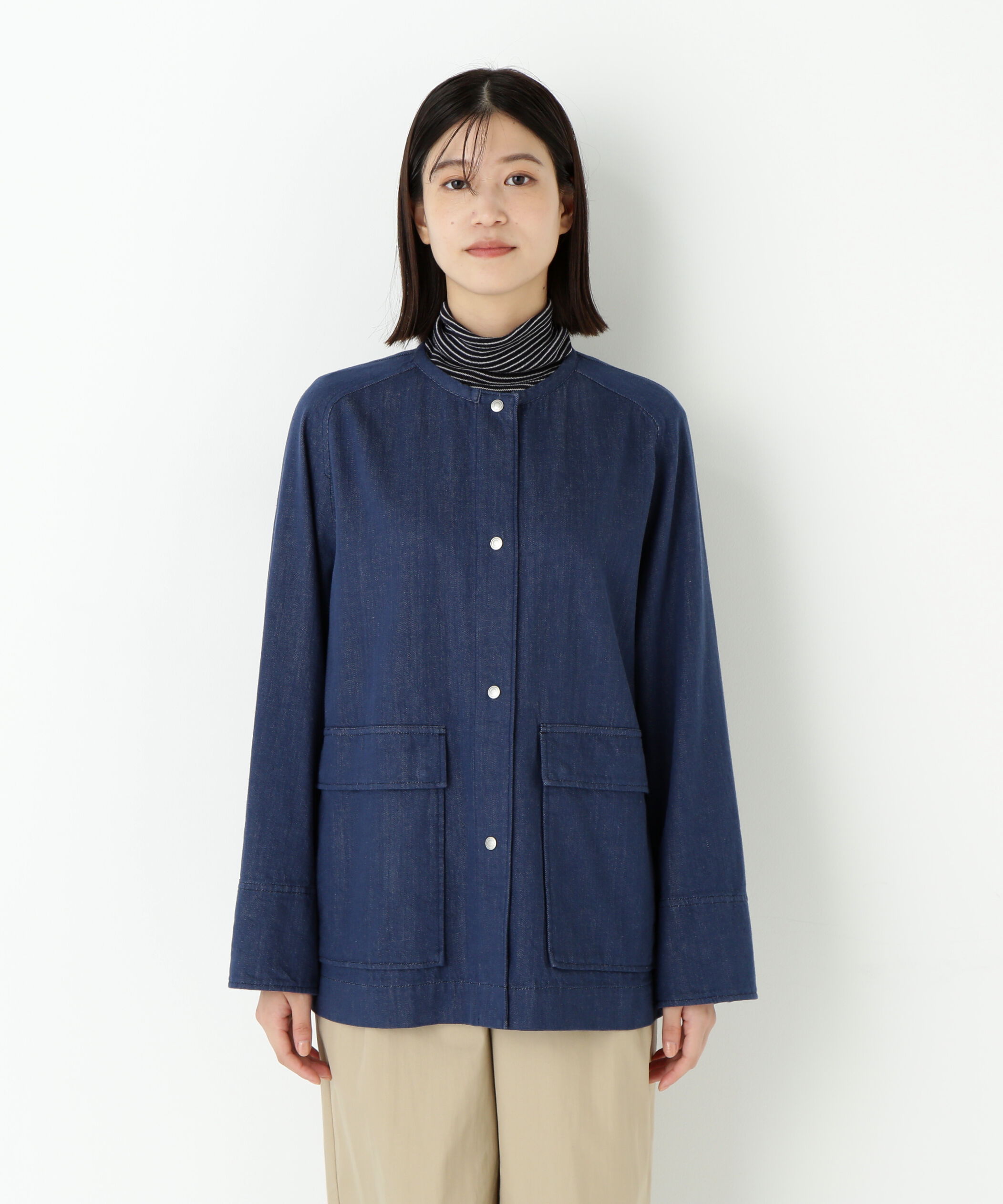  「◆８ｏｚデニムブルゾン」|ブルゾン・スタジャン|