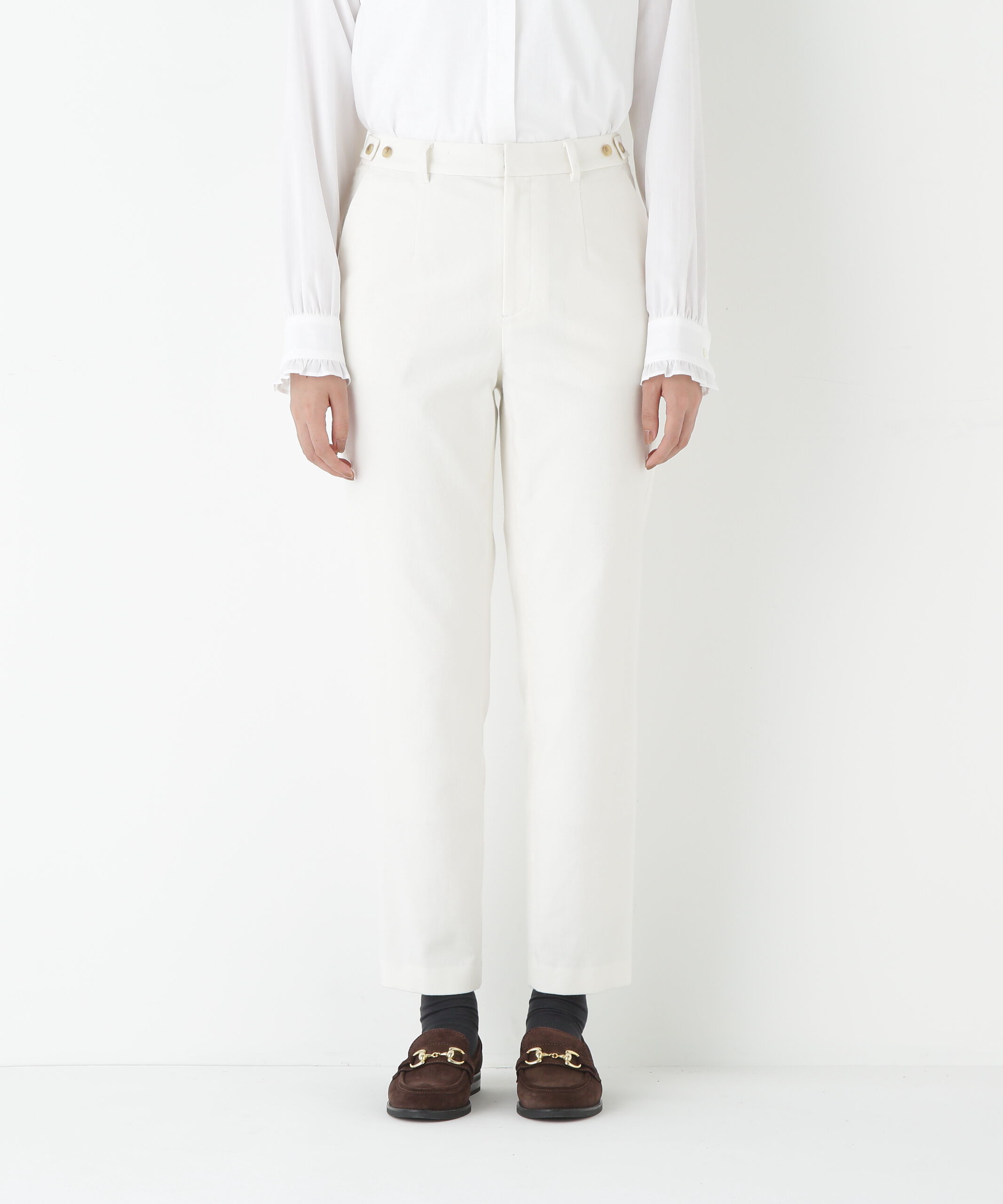  「◆ピケスエードスリムストレートパンツ」|その他|