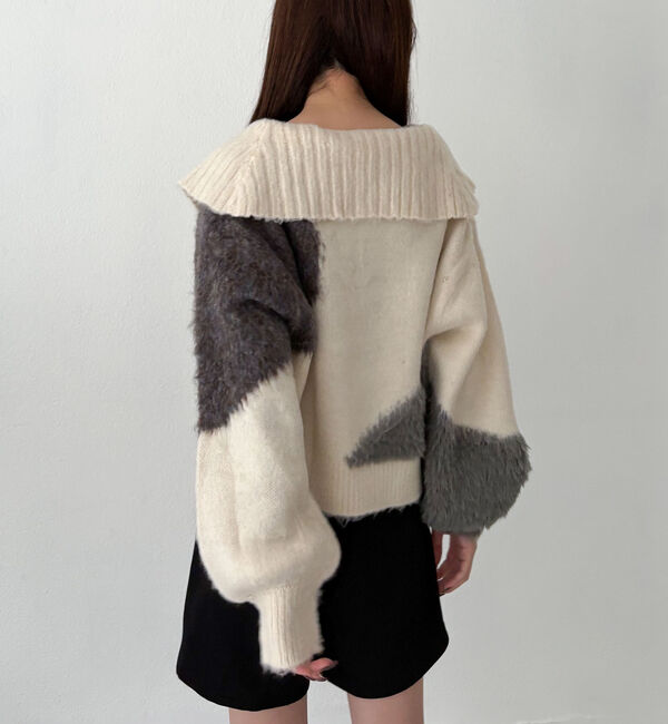 archives「ハーフＺＩＰインターシャニットプルオーバー」|ニット・セーター|