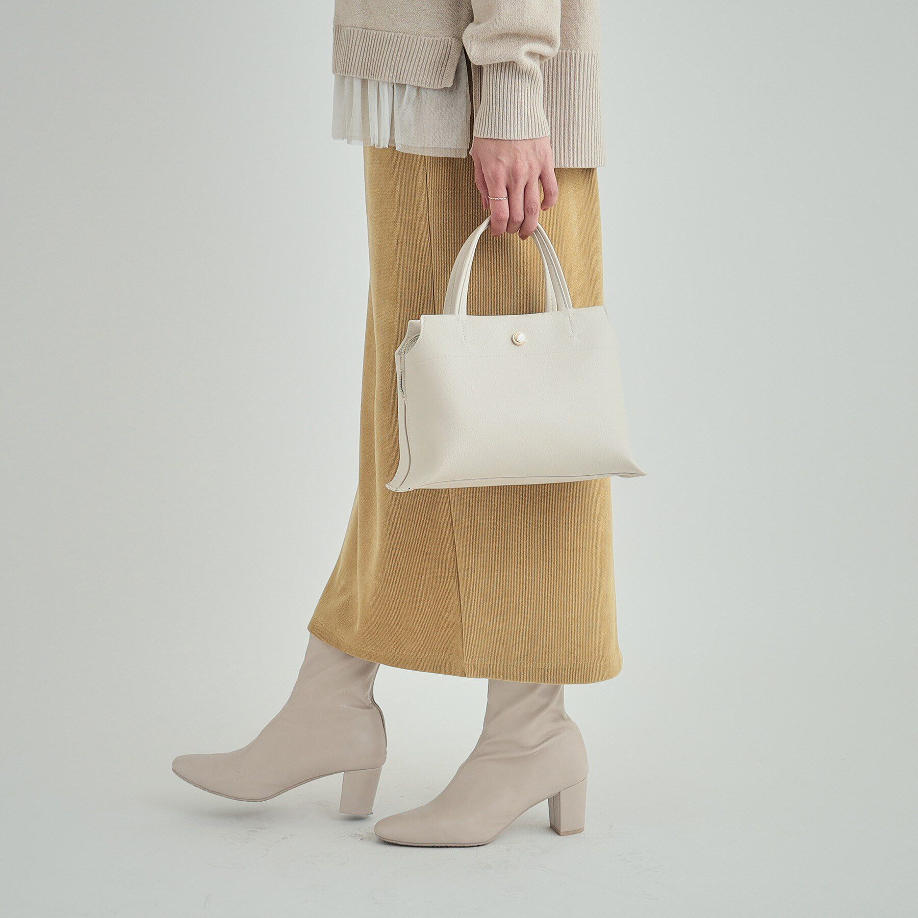 SHOO･LA･RUE「【セレモニー/2WAY】三層ミニトートバッグ」|トートバッグ|