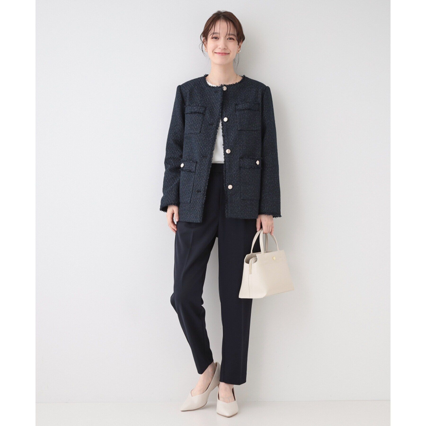 SHOO･LA･RUE「【セレモニー/2WAY】三層ミニトートバッグ」|トートバッグ|