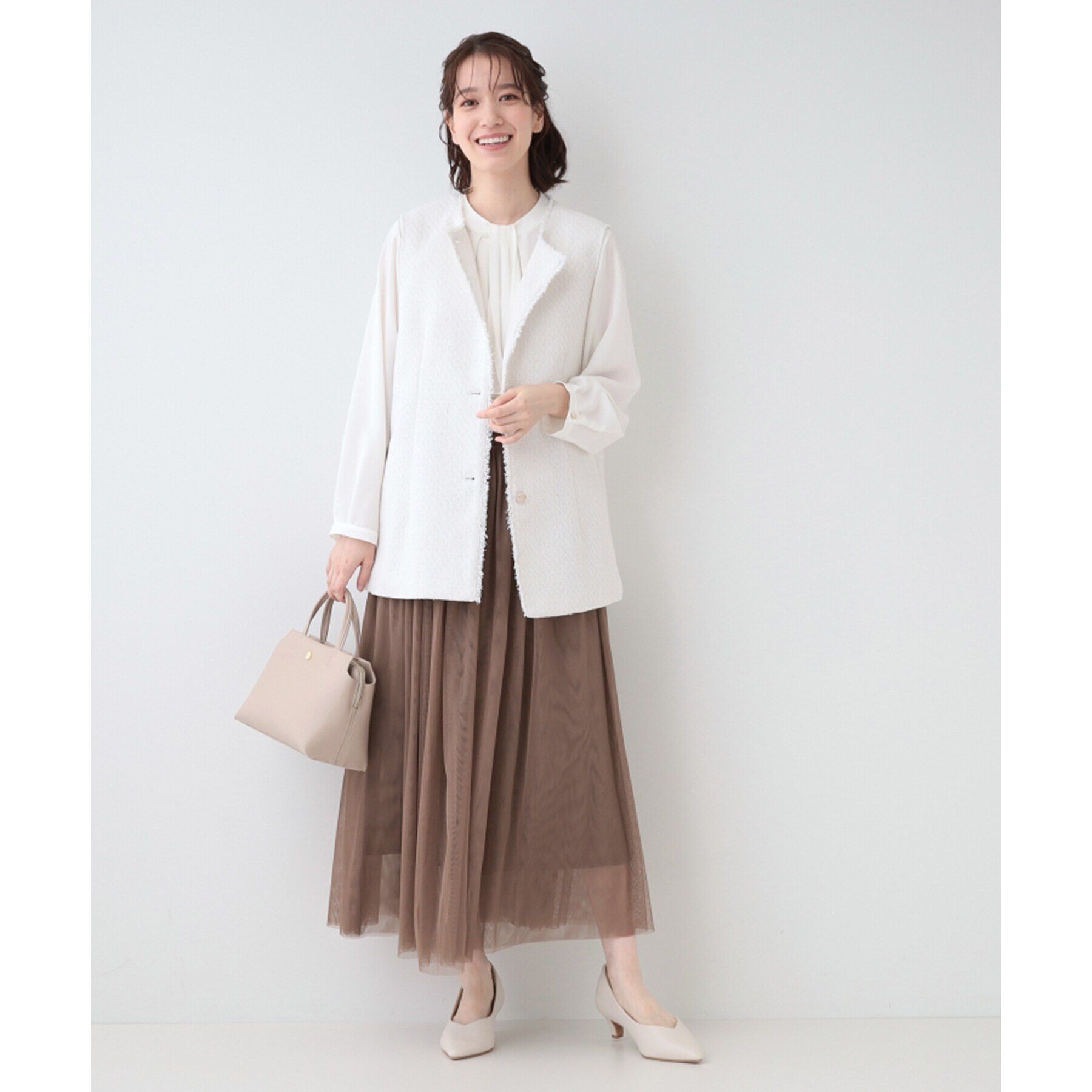 SHOO･LA･RUE「【セレモニー/2WAY】三層ミニトートバッグ」|トートバッグ|