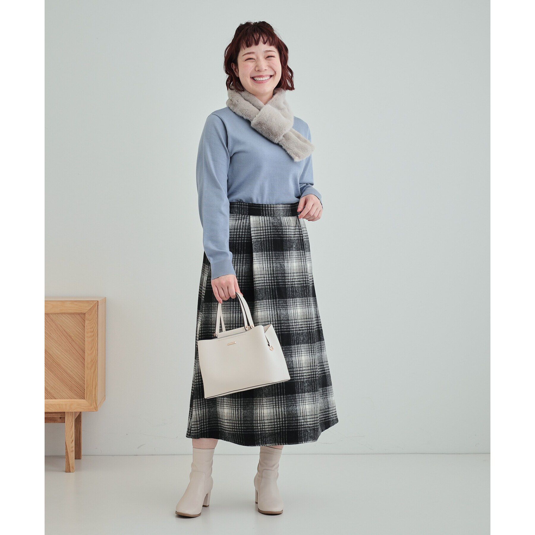 SHOO･LA･RUE「【通勤/セレモニー/2WAY】フロントバー金具3層トート」|トートバッグ|