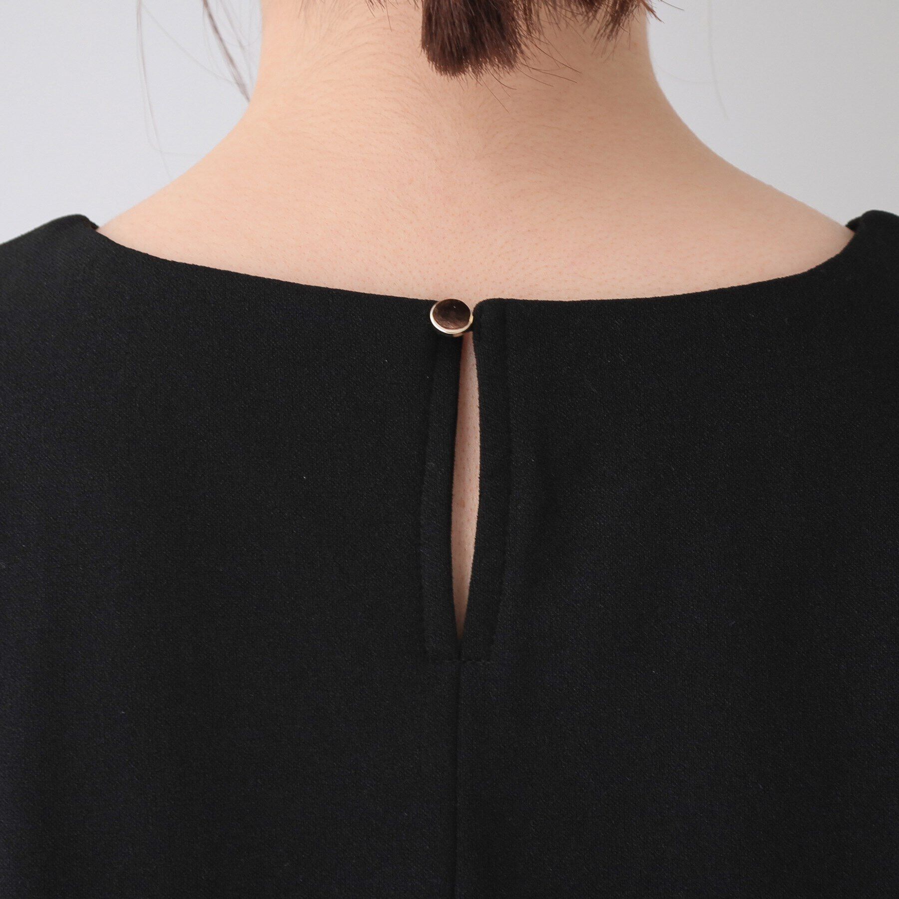 SHOO･LA･RUE「【S-3L/お袖デザイン2WAY】異素材ドッキングワンピース」|ワンピース|