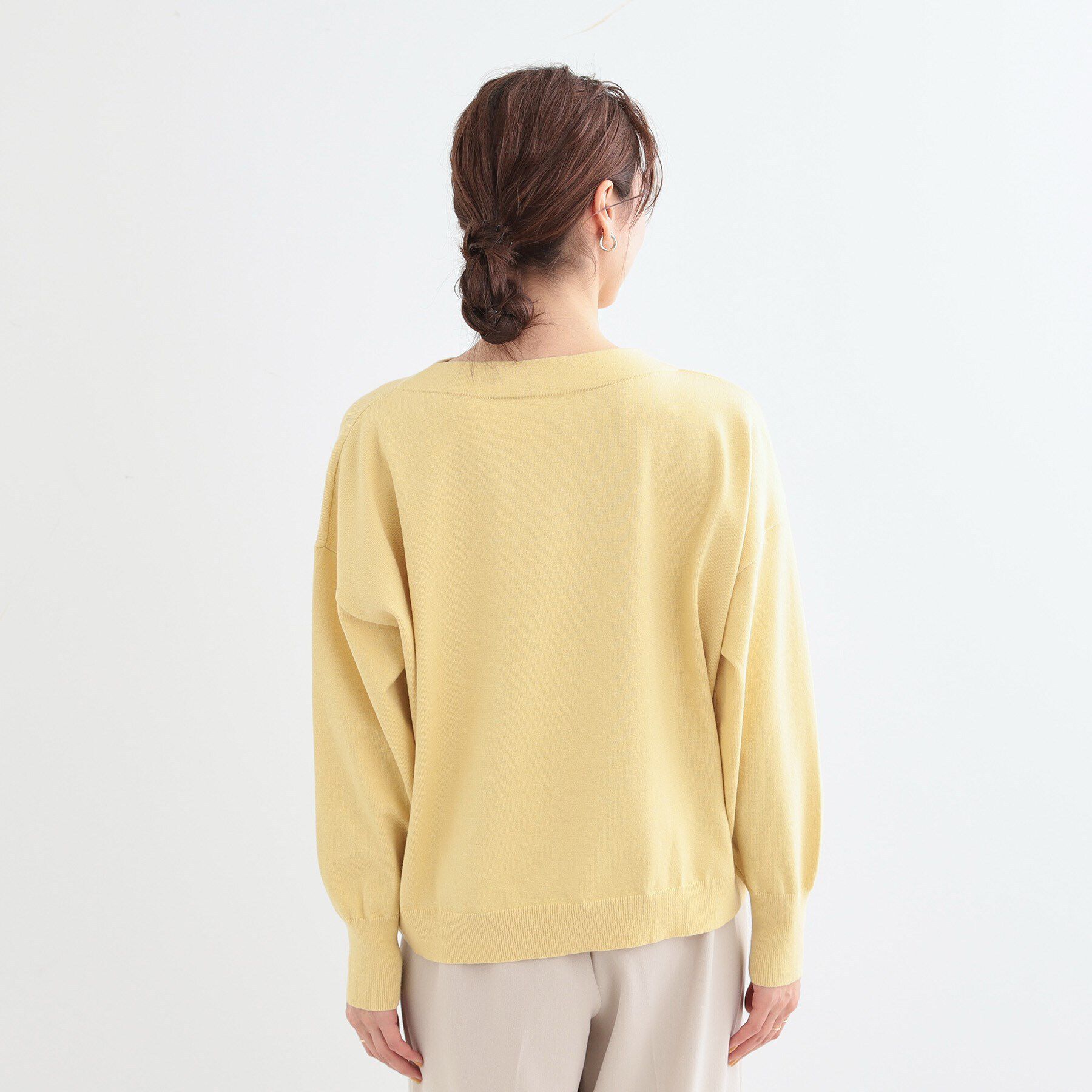 SHOO･LA･RUE「【洗える/S-LL】インせず着られる もちもちタッチ ボートネックニット」|ニット・セーター|