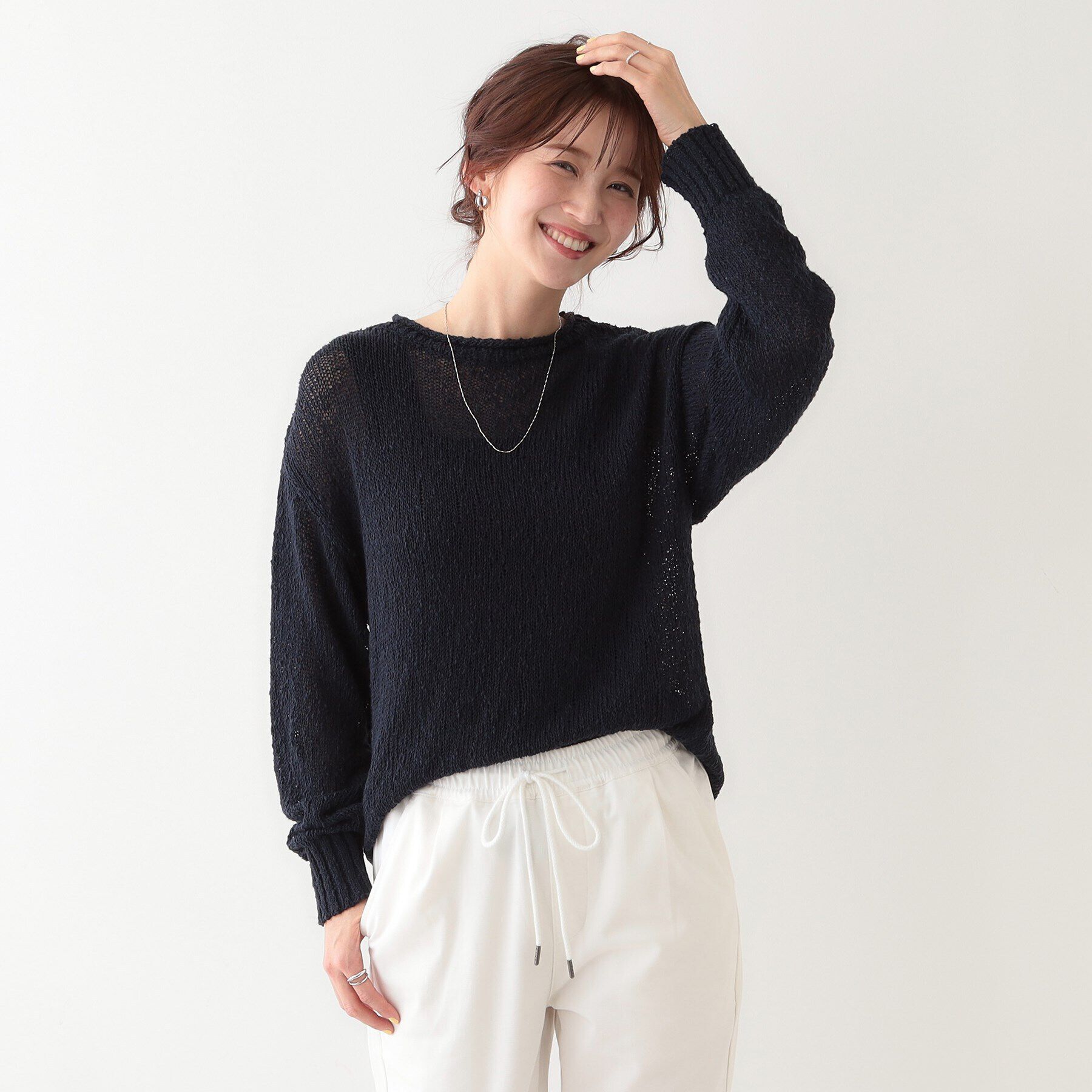 SHOO･LA･RUE「さりげない凹凸感で表情豊か。ロールネックニット」|ニット・セーター|