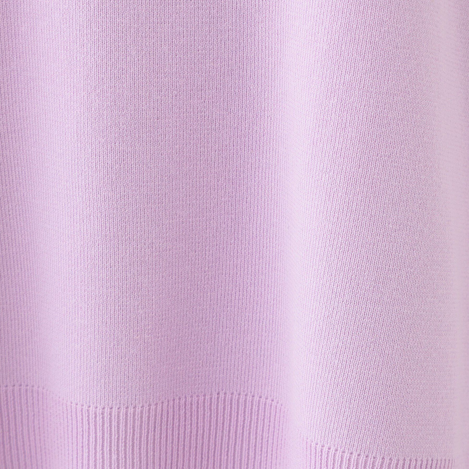 SHOO･LA･RUE「【洗える/S-LL】お顔周りすっきり 優しい肌触りのVネックニット」|ニット・セーター|