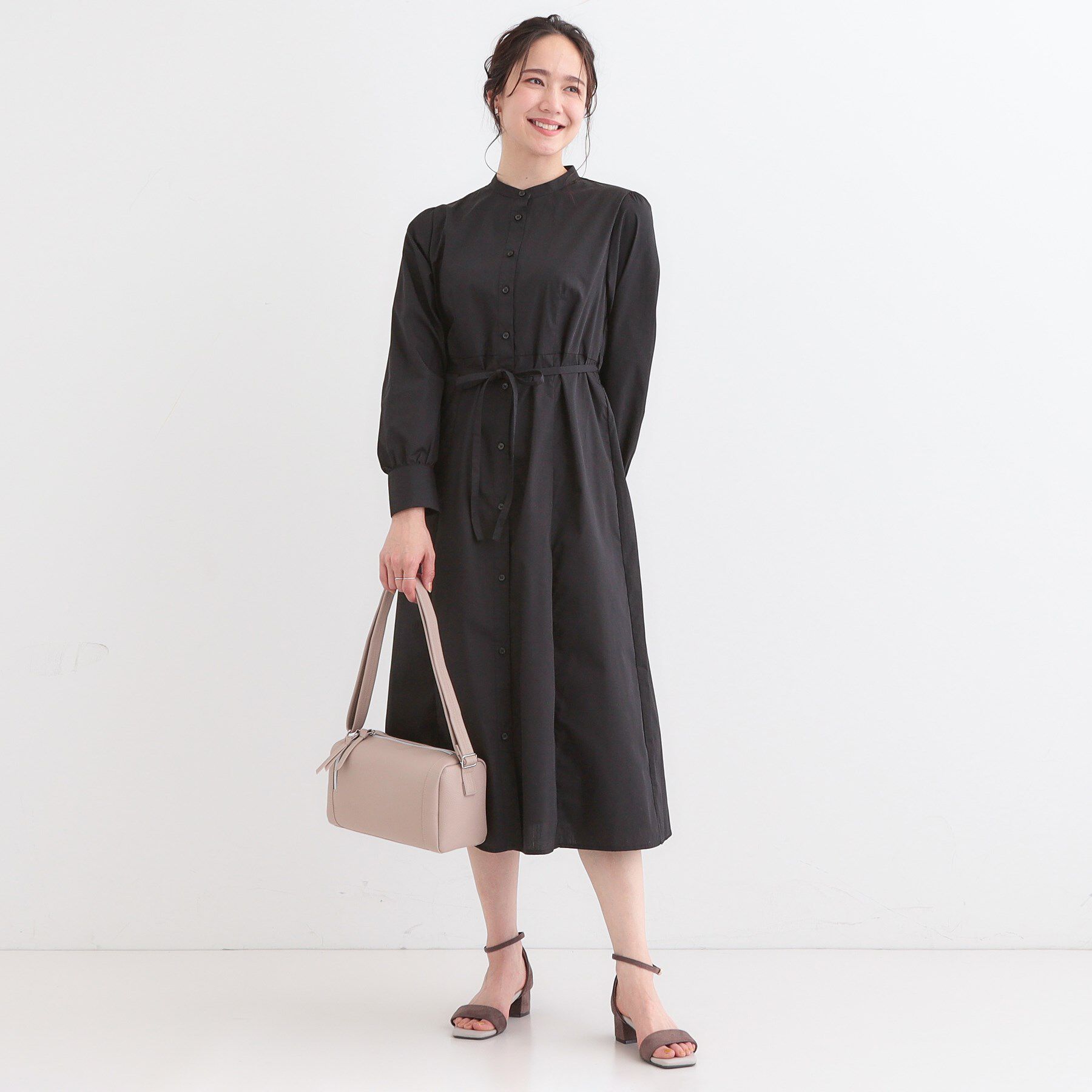 SHOO･LA･RUE「【洗える/S-LL】エレガントさとリラックス感を両立したシャツワンピース」|ワンピース|