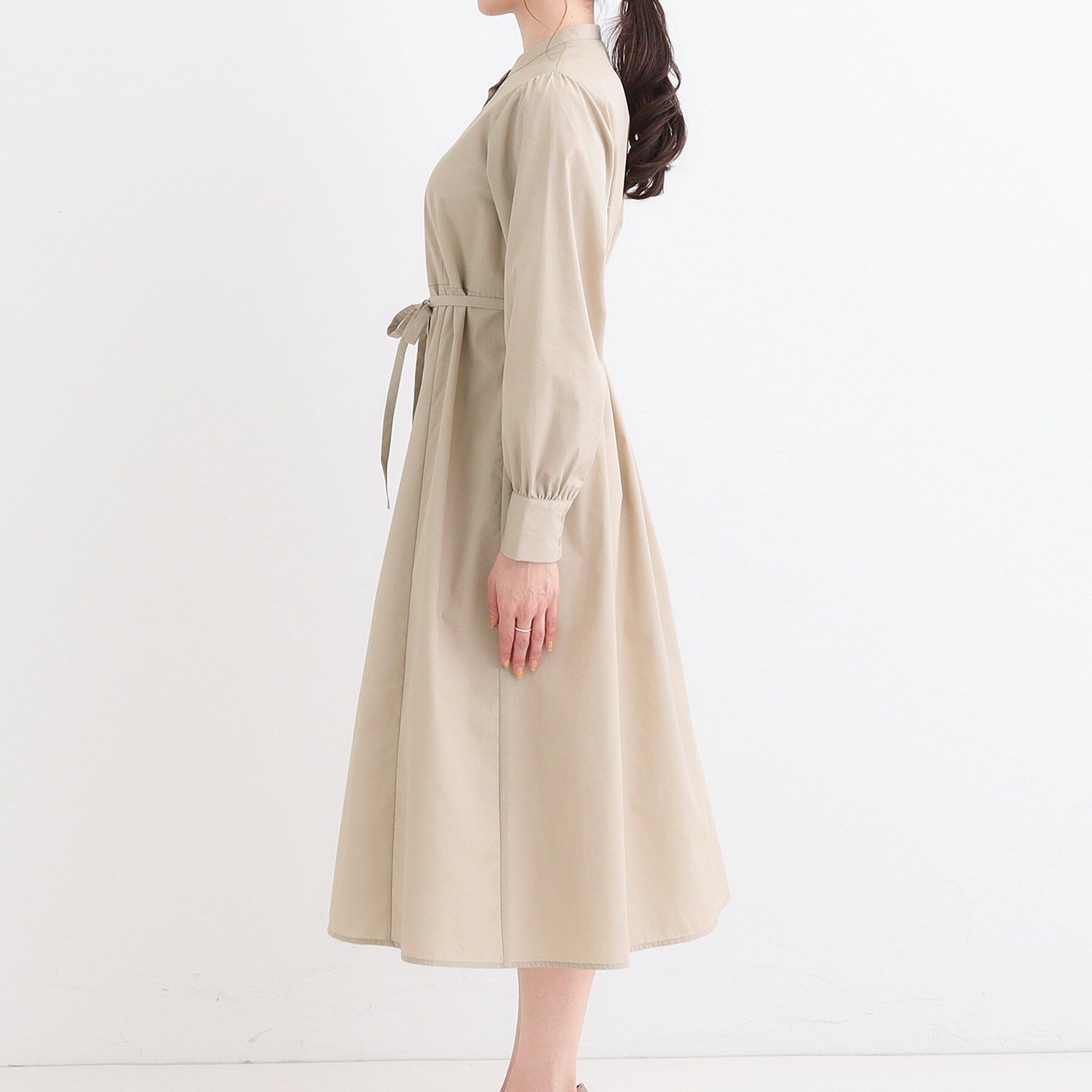 SHOO･LA･RUE「【洗える/S-LL】エレガントさとリラックス感を両立したシャツワンピース」|ワンピース|