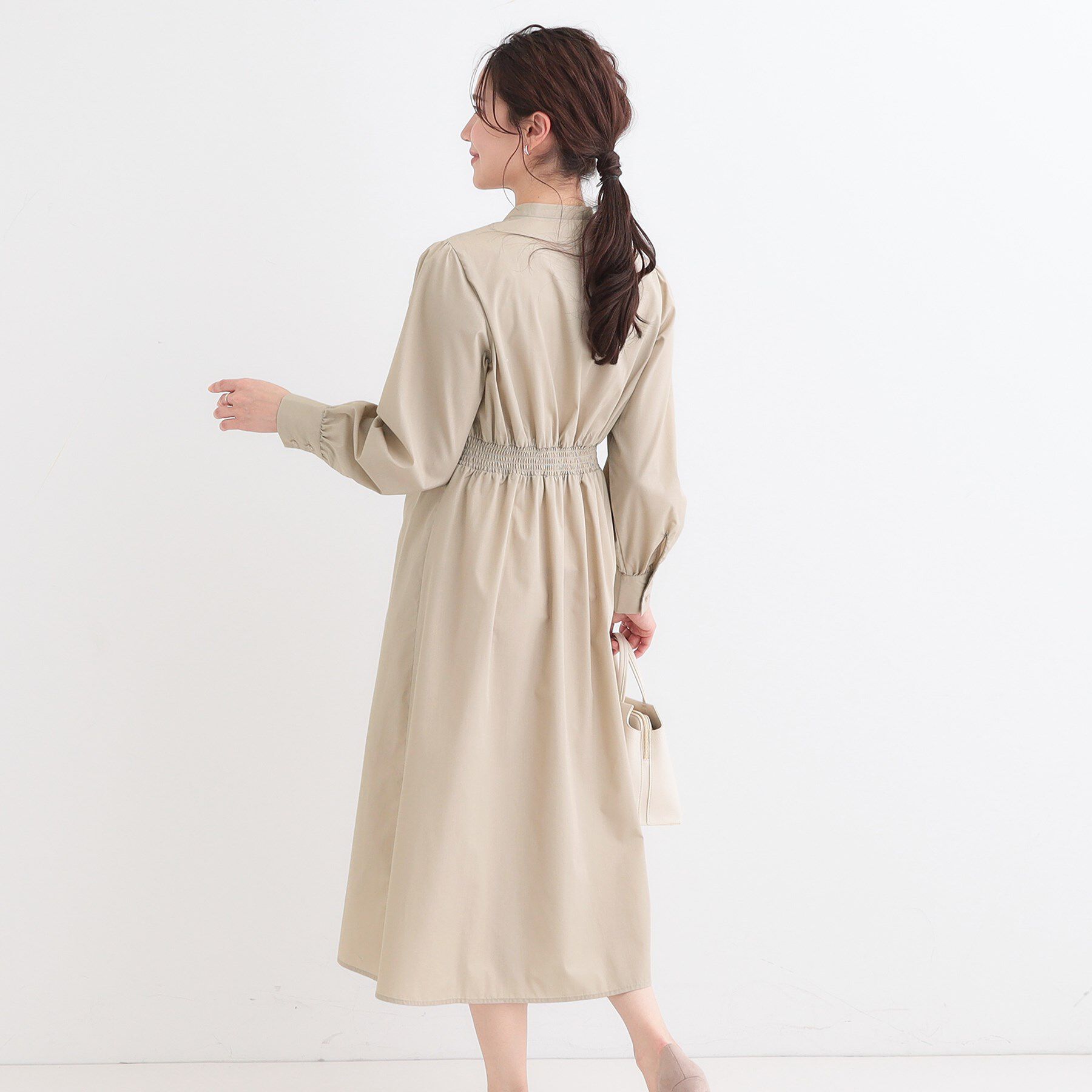 SHOO･LA･RUE「【洗える/S-LL】エレガントさとリラックス感を両立したシャツワンピース」|ワンピース|