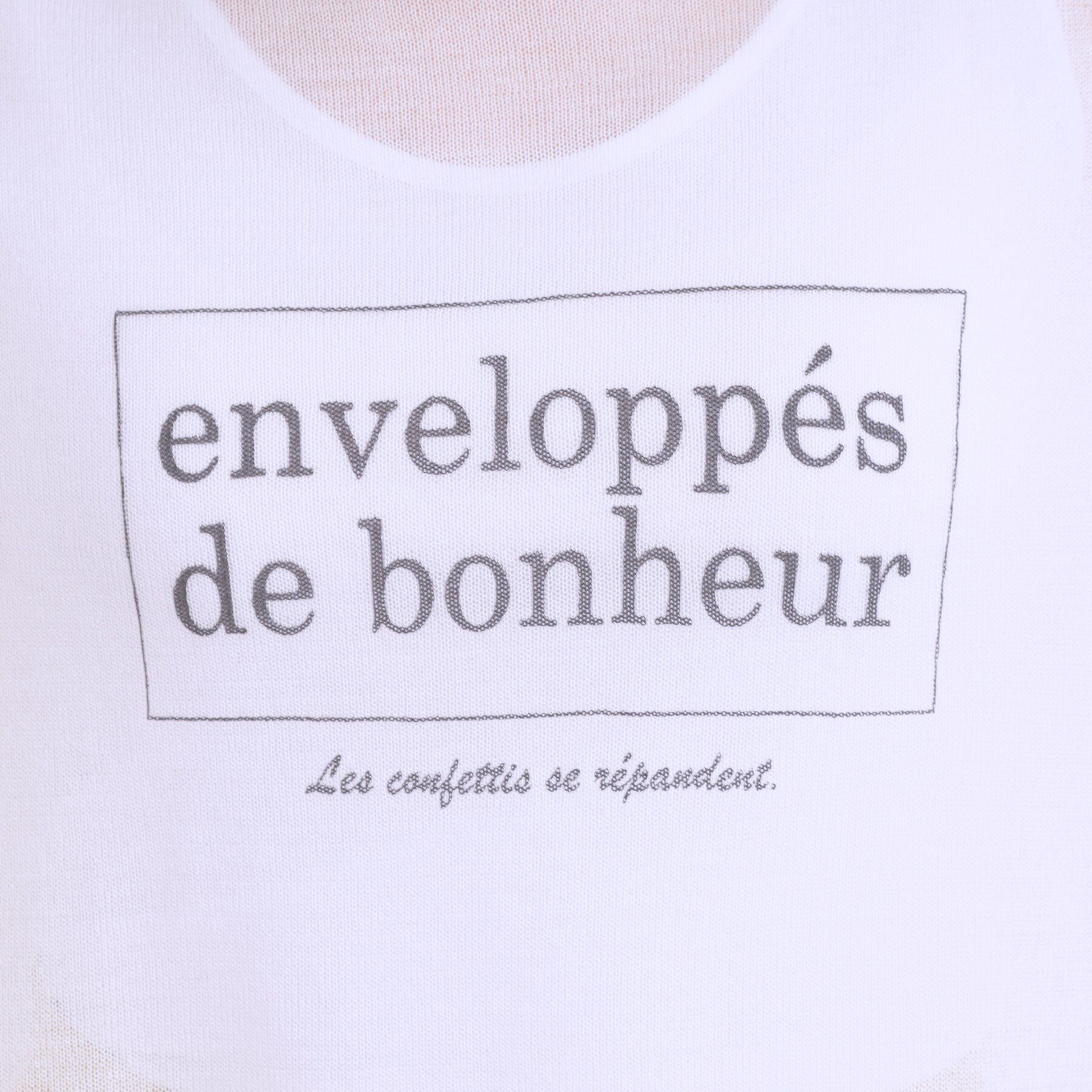 SHOO･LA･RUE「【S-LL】シアー感がこなれ見え お袖ゆったりロゴニット」|ニット・セーター|