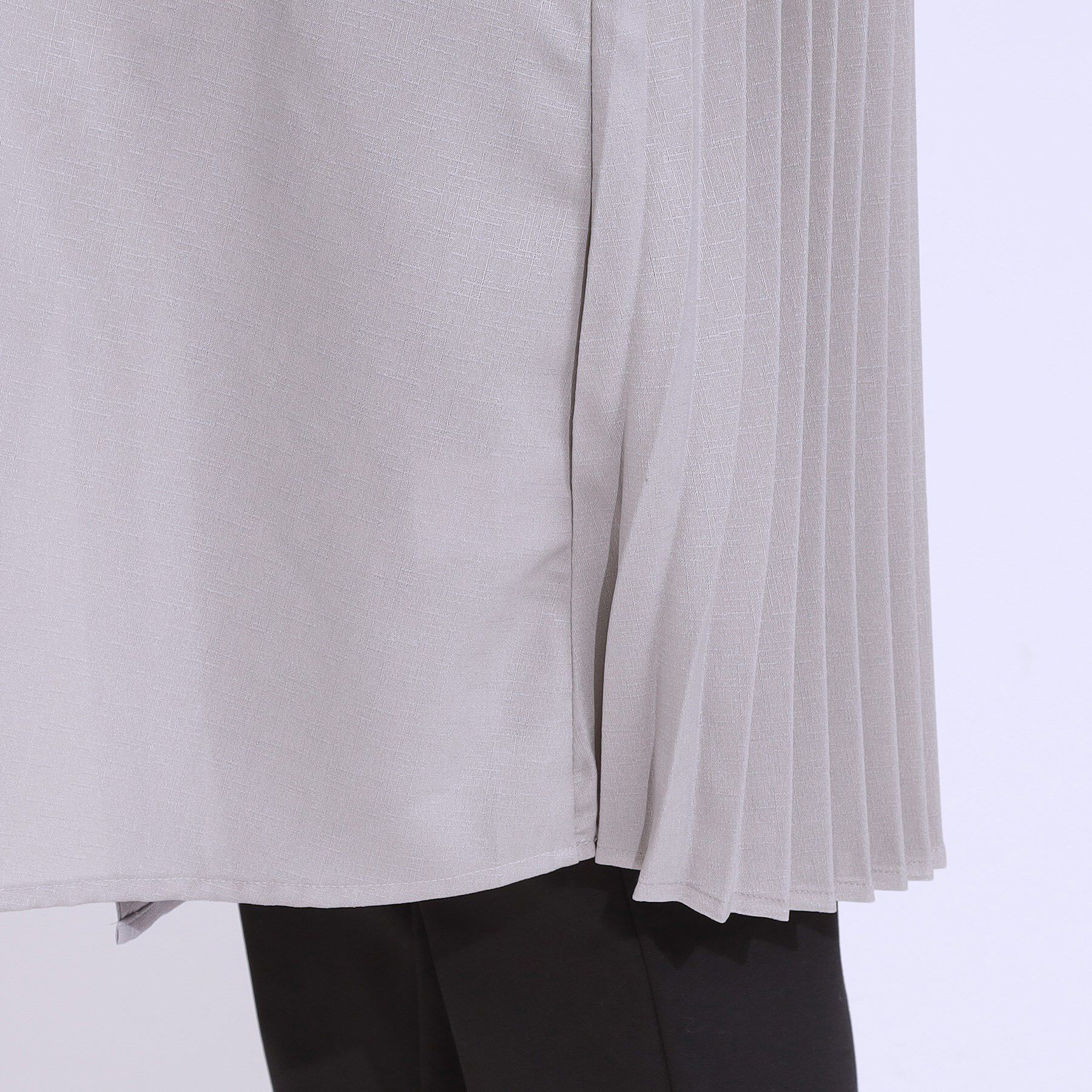 SHOO･LA･RUE「【S-LL/体型カバー】後ろ姿もきれい見え バックプリーツジレ」|ベスト・ジレ|