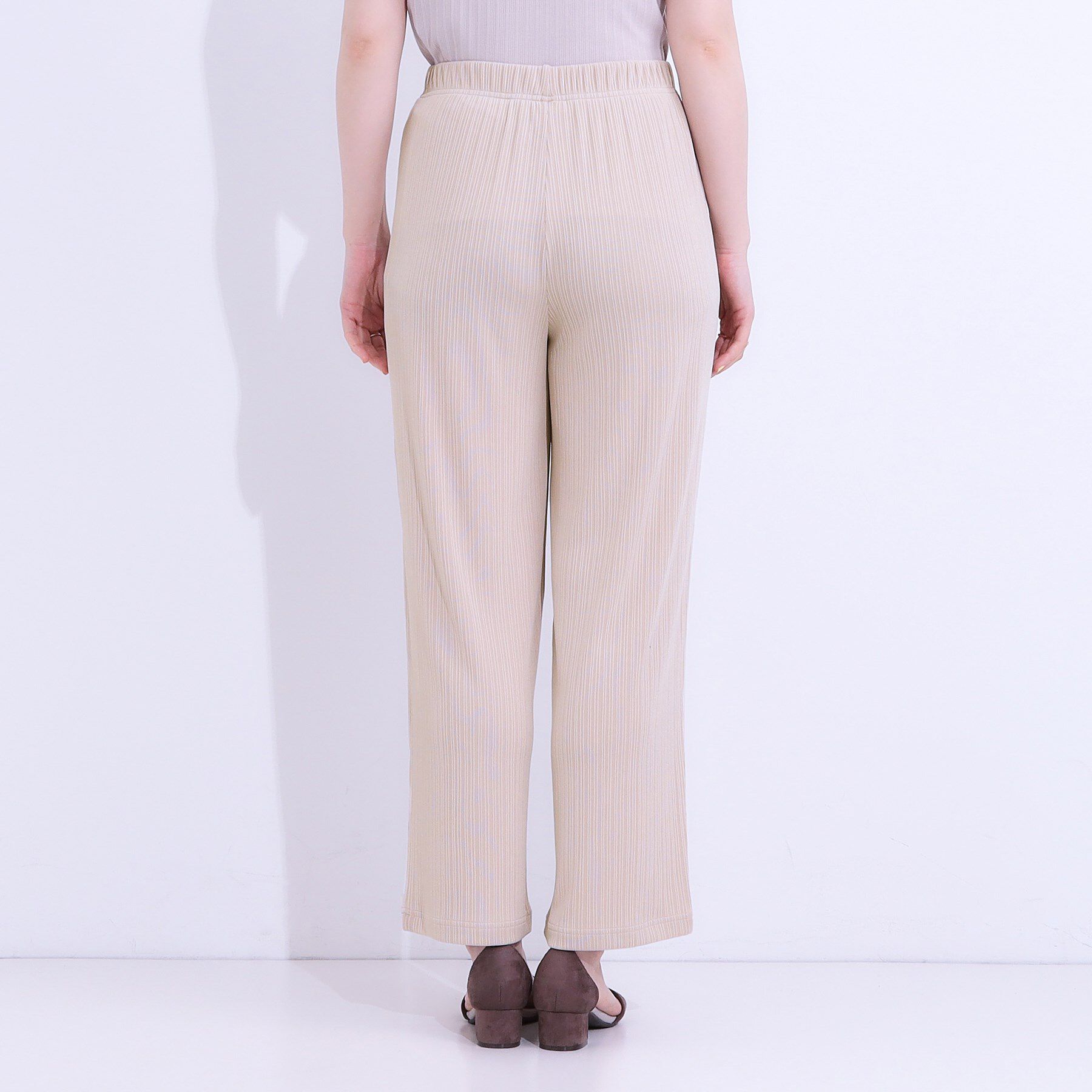 SHOO･LA･RUE「【S-LL】さらっと穿けて動きやすい リブイージーパンツ」|その他|