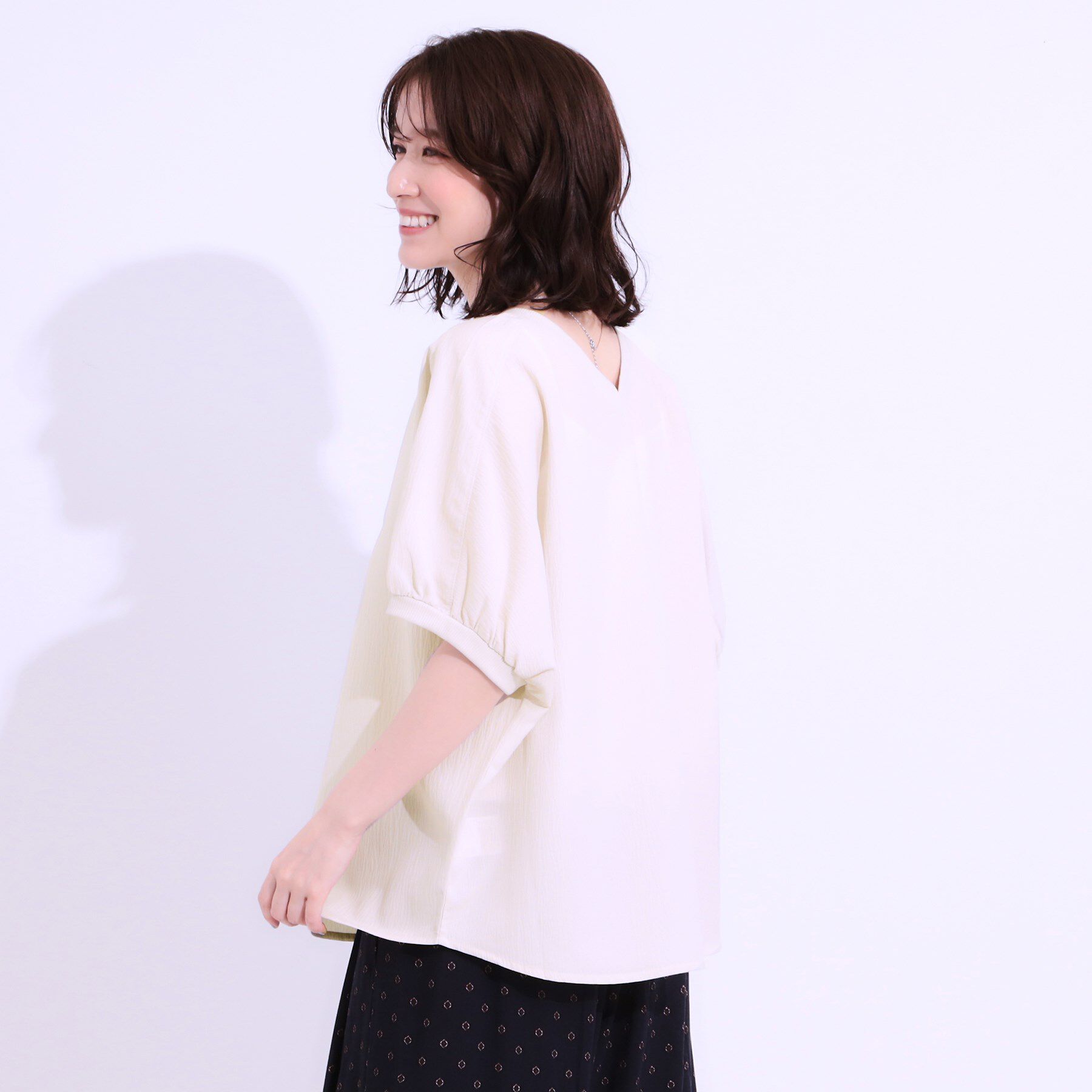 SHOO･LA･RUE「【洗える/前後2WAY】涼しく軽やかな アソートドルマンブラウス」|シャツ・ブラウス|