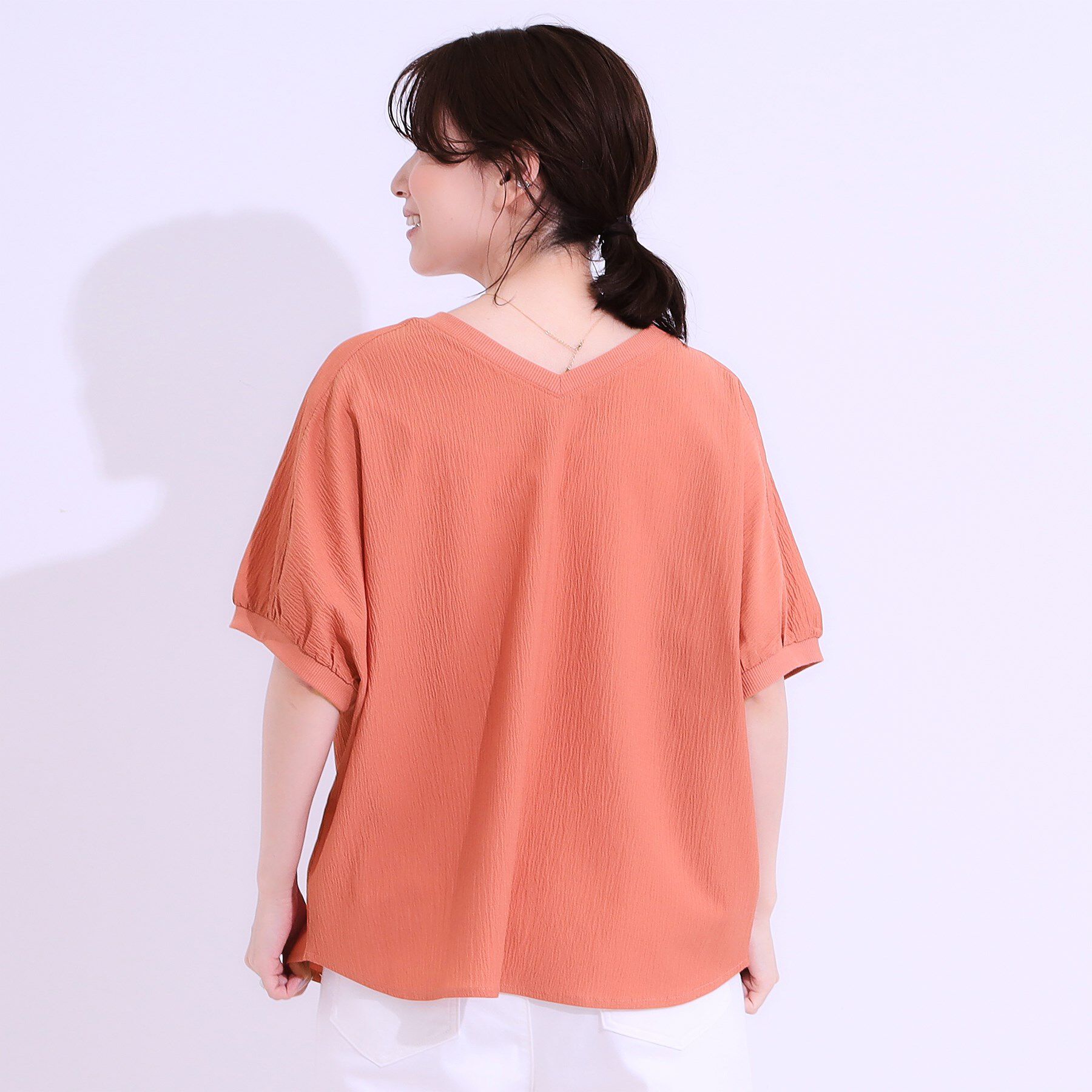 SHOO･LA･RUE「【洗える/前後2WAY】涼しく軽やかな アソートドルマンブラウス」|シャツ・ブラウス|