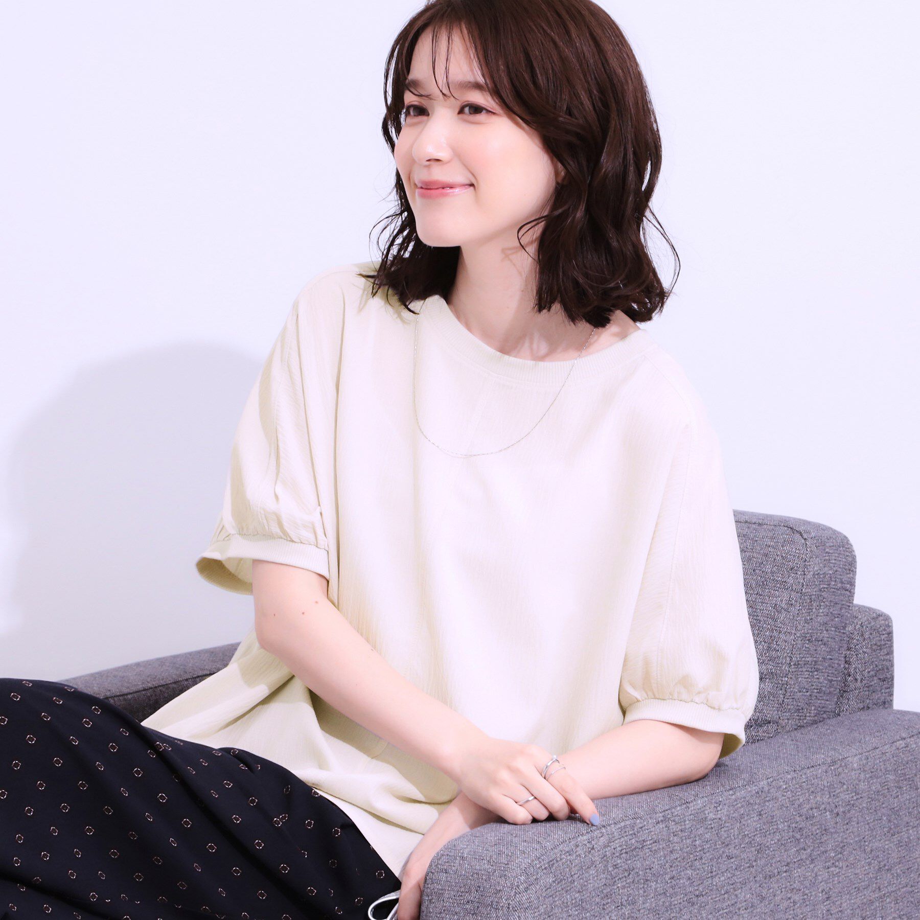 SHOO･LA･RUE「【洗える/前後2WAY】涼しく軽やかな アソートドルマンブラウス」|シャツ・ブラウス|ライトベージュ(05