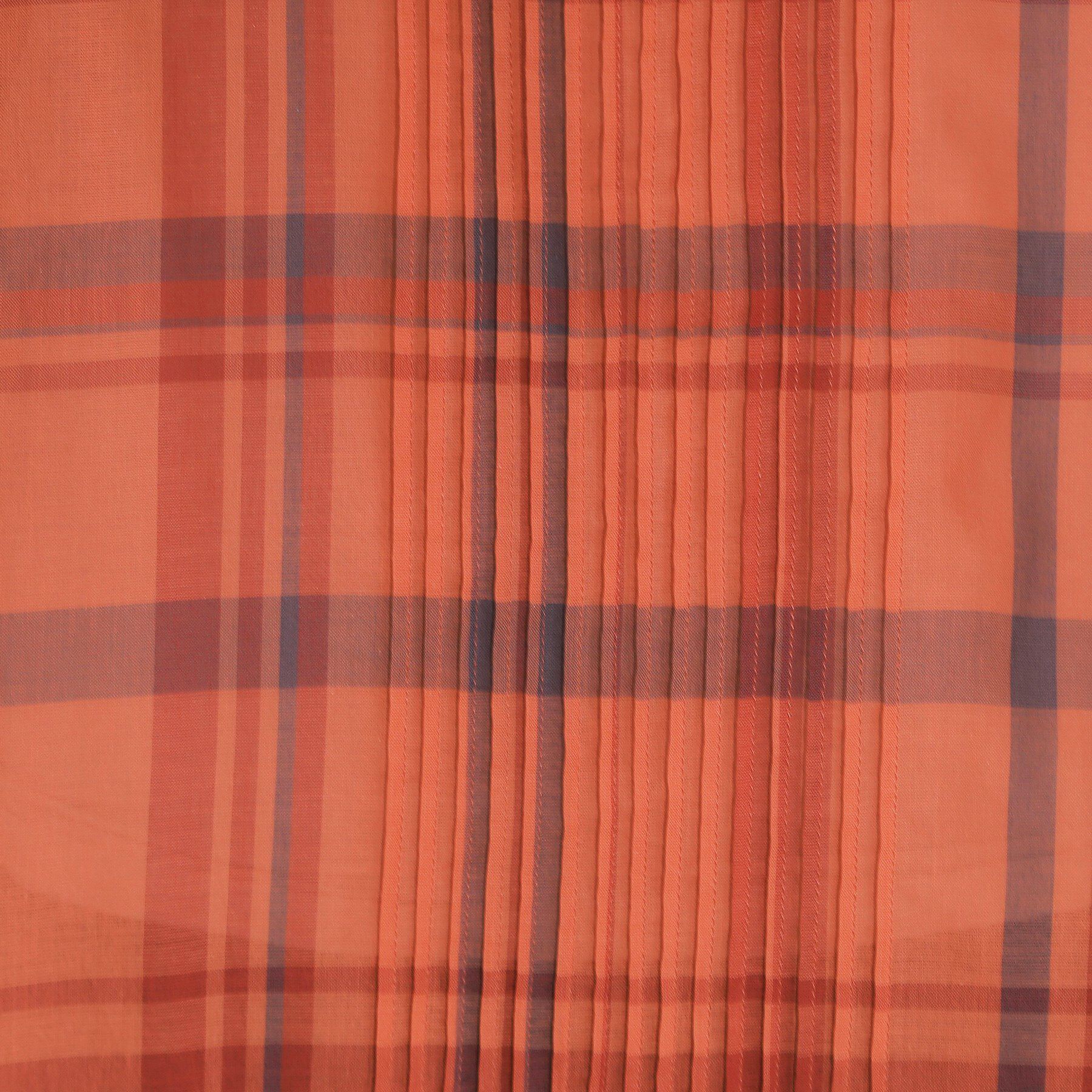 SHOO･LA･RUE「【S-LL/体型カバー】インせず着られる ポンチョシルエット シアーチェックブラウス」|シャツ・ブラウス|