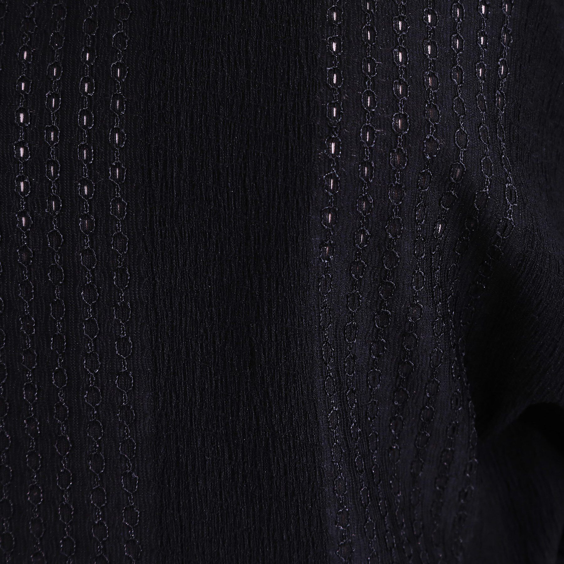 SHOO･LA･RUE「【S-LL/二の腕カバー】お袖ギャザーリボン アイレット刺繍トップス」|シャツ・ブラウス|